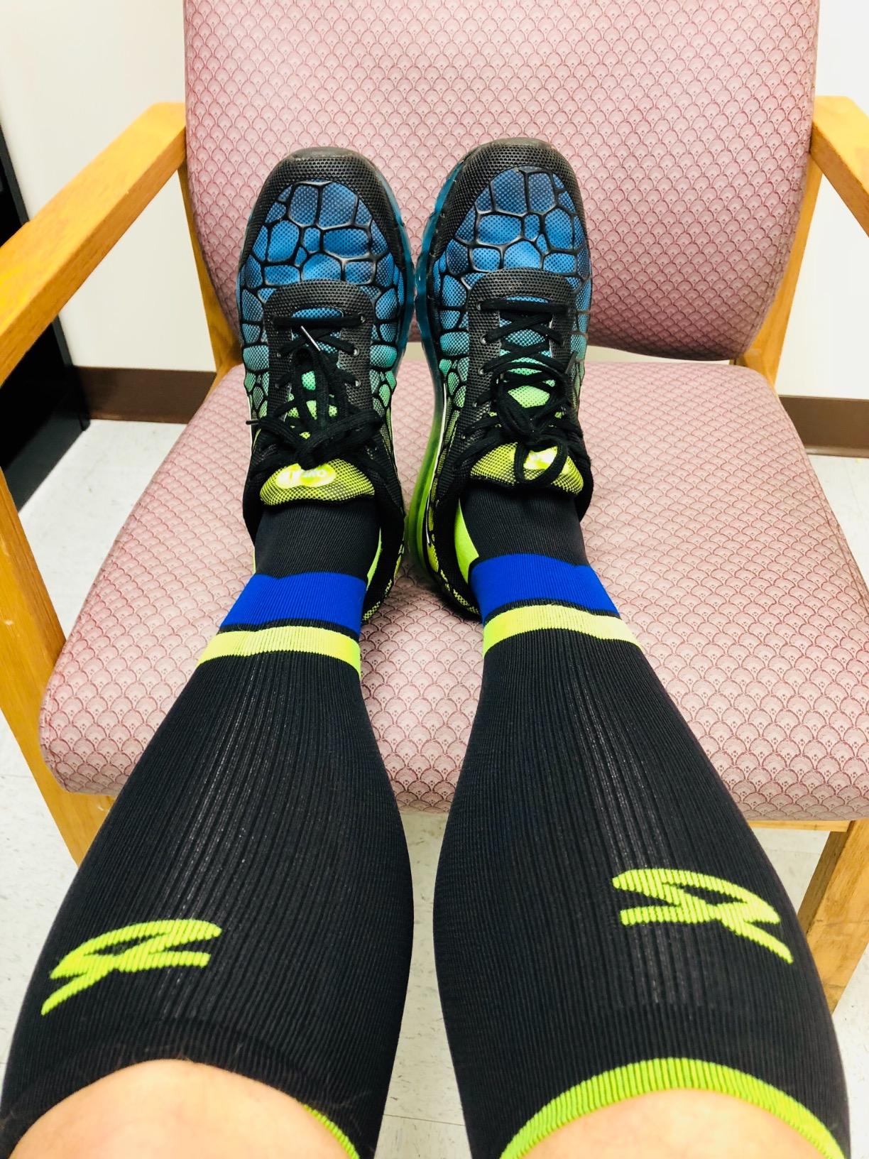 Tech+ Compression Socks - Knee High Running Socks for Sports, Travel, Made in Italy customer photo 2