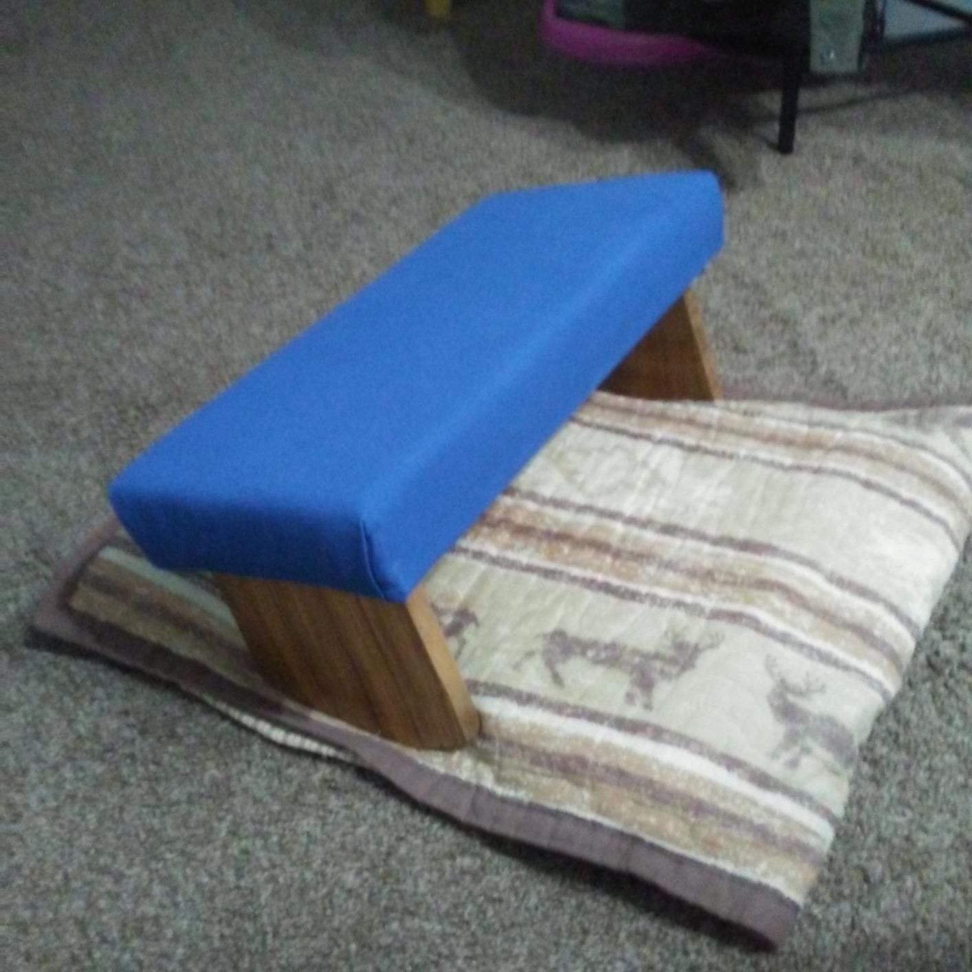 Meditation Bench (Zen Black), Seiza, Sustainable Acacia Wood with Curved Bottom Edges for The Perfect Posture, Meditation Stool, Prayer Bench, Meditation Chair, Yoga Stool customer photo 2