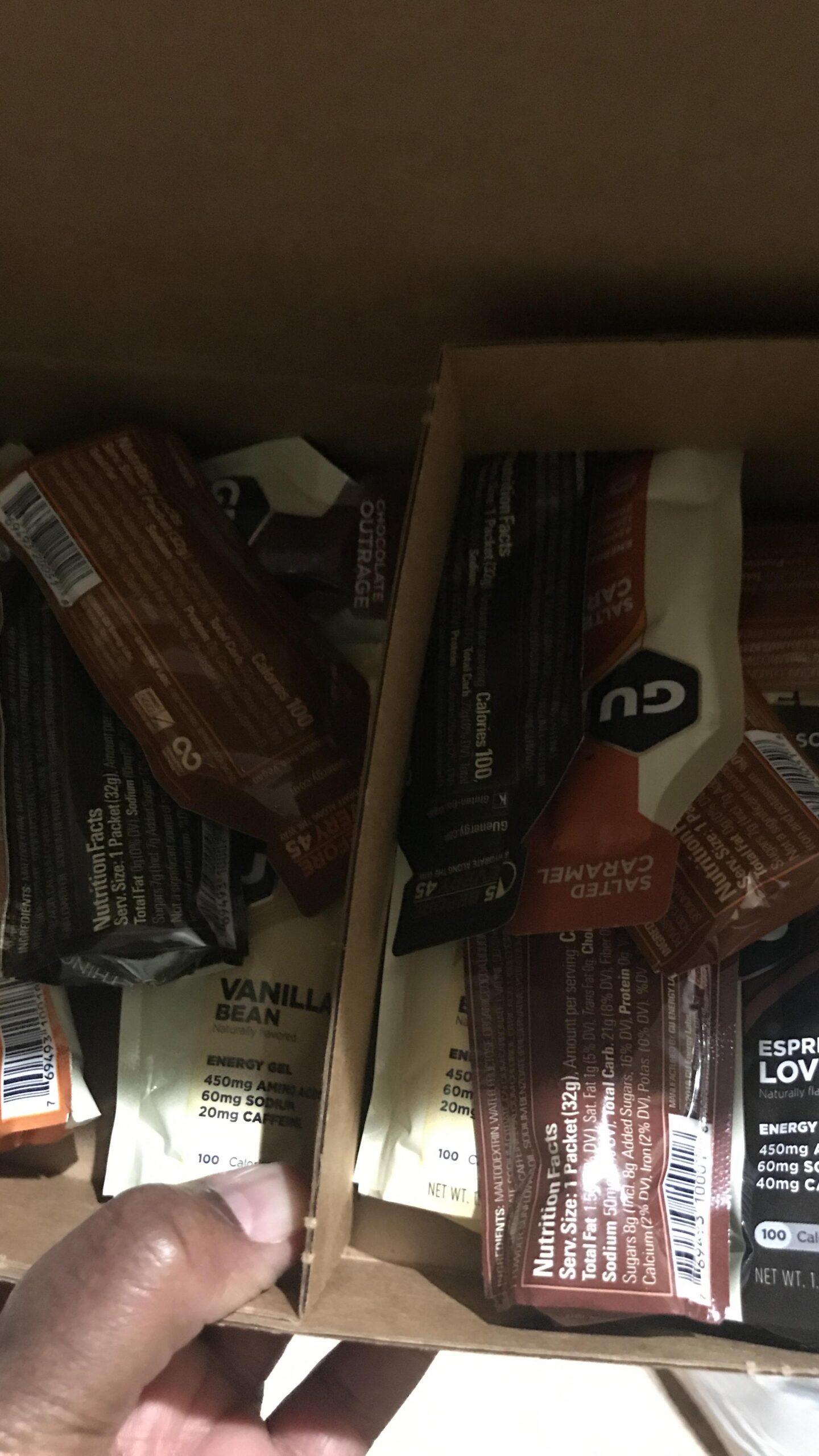 GU Energy Original Sports Nutrition Energy Gel, Vegan, Gluten-Free, Kosher, and Dairy-Free On-the-Go Energy for Any Workout, 24-Count, Assorted Indulgent Flavors customer photo 1