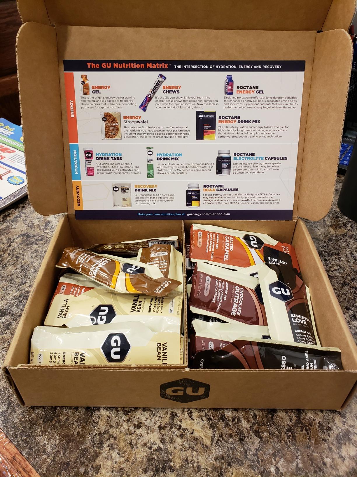 GU Energy Original Sports Nutrition Energy Gel, Vegan, Gluten-Free, Kosher, and Dairy-Free On-the-Go Energy for Any Workout, 24-Count, Assorted Indulgent Flavors customer photo 2