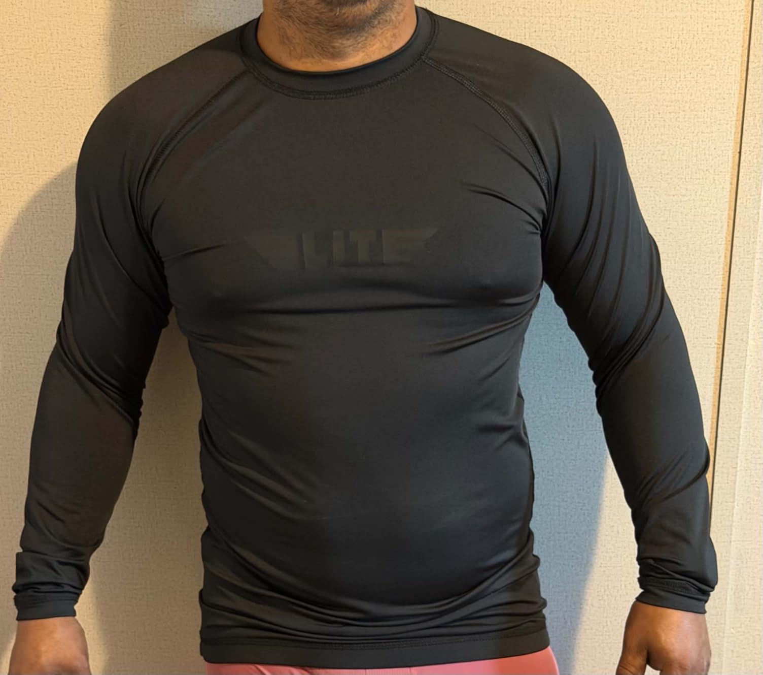 Men's Jiu Jitsu BJJ Rash Guard, Long Full Sleeve Compression Shirt for Sports Nogi Training customer photo 2