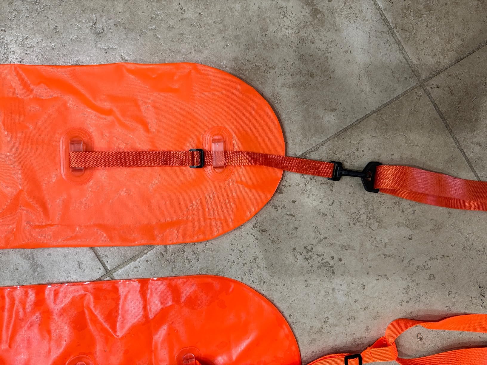 Xterra Wetsuits Swim Buoy Float - Swimming Safety Float Dry Bag for Open Water Swimmers and Training Triathletes, Kayaking, Snorkeling, Shallow Diving (PVC 15 Liter Orange) customer photo 2