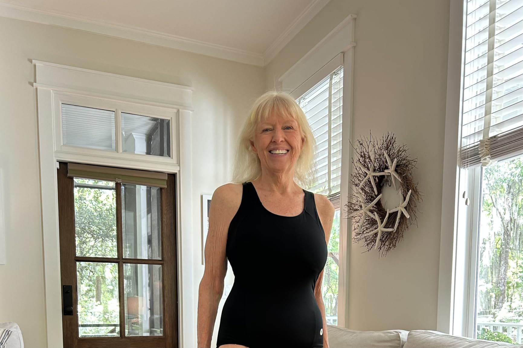 baleaf Women's Racerback Athletic One Piece Modest Bathing Suit customer photo 2