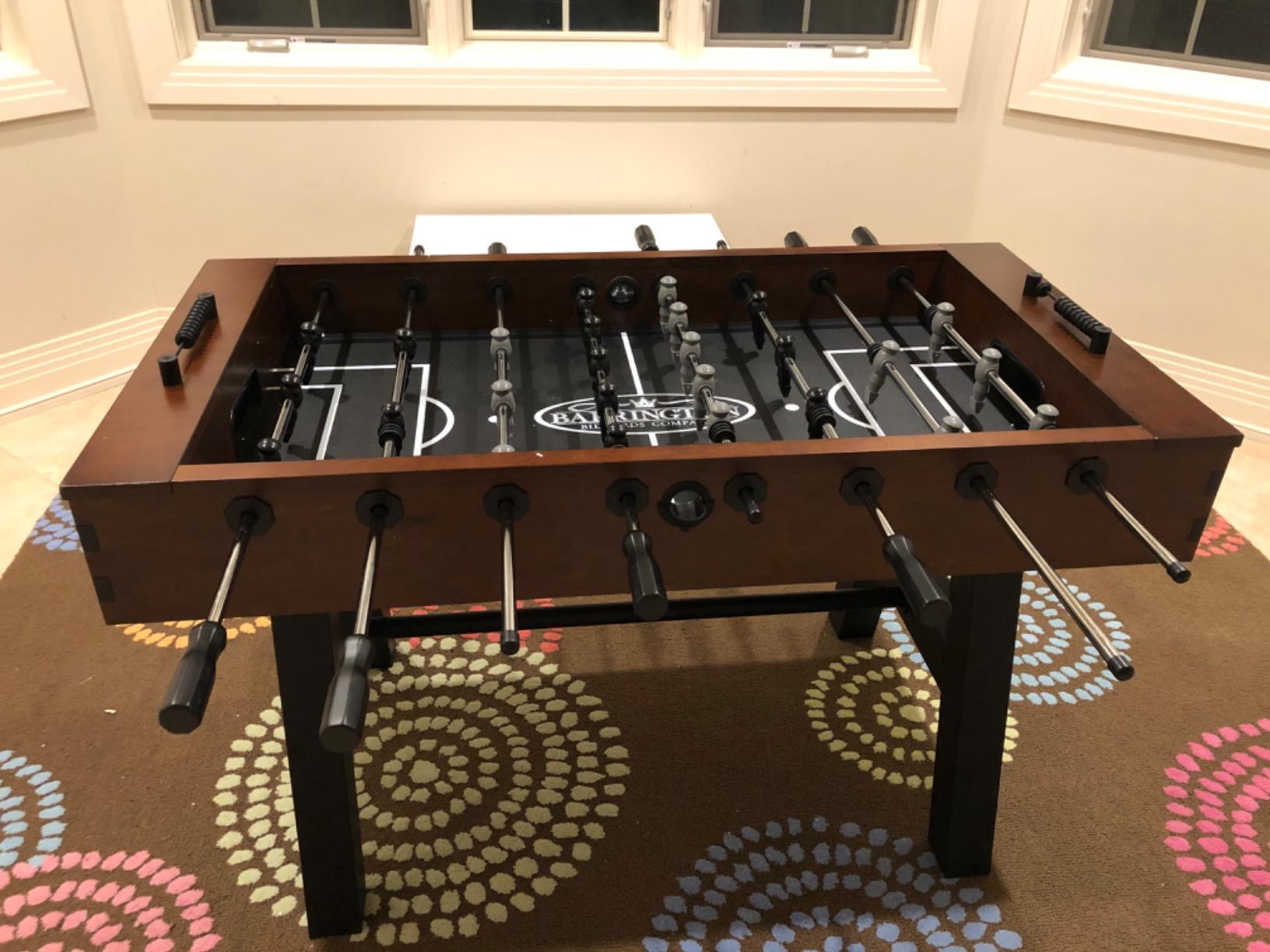 Barrington Foosball Soccer Foosball Tables, Durable & Stylish Designs with Tabletop Sports Soccer Balls, Perfect for Family Game Rooms customer photo 2