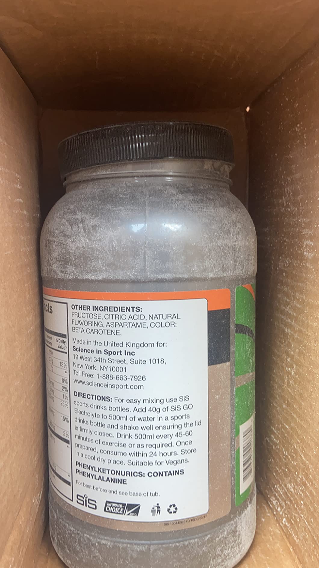 Science in Sport GO Electrolyte - Electrolyte Drink Powder for Body Fluid Balance - Mineral Replenishment & Hydration Support - No Added Sugar - Sports Nutrition - Orange Flavor - 3.5lb customer photo 1