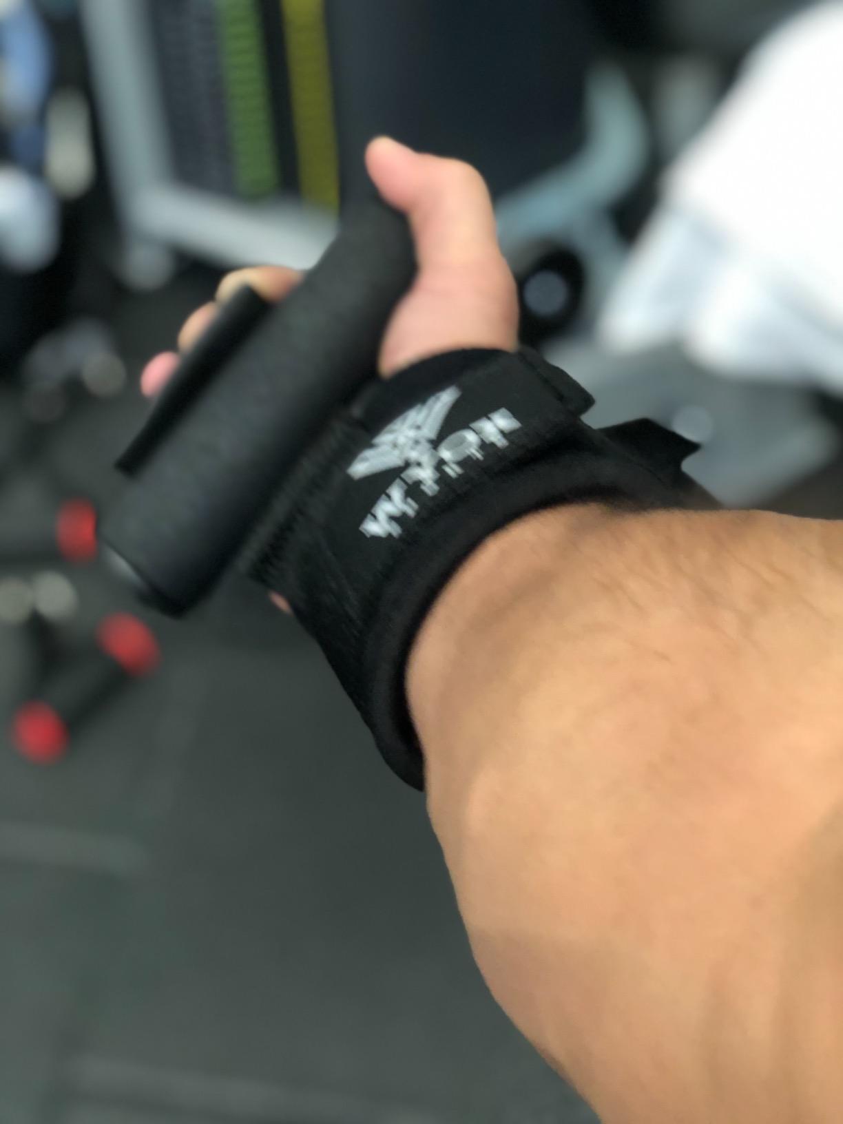 WYOX Weight Lifting Hooks for Deadlift, Pull Ups & Rows - Heavy Duty Wrist Support Grips to Lift Heavier, Reduce Grip Fatigue & Improve Performance customer photo 2