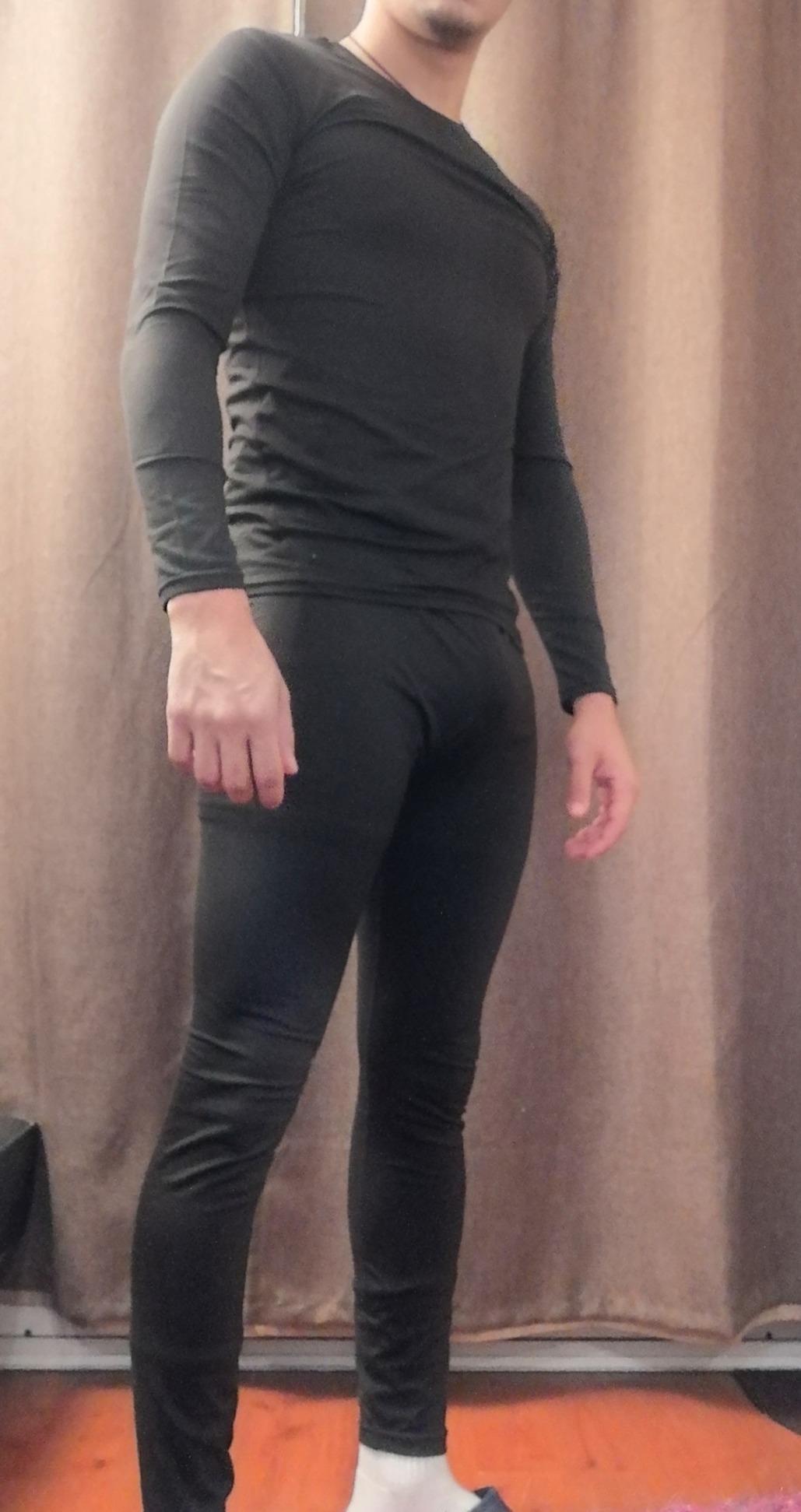 Long Johns Thermal Underwear for Men Skiing Winter Warm Hunting Gear Fleece Lined Base Layer Set Top Bottom customer photo 2
