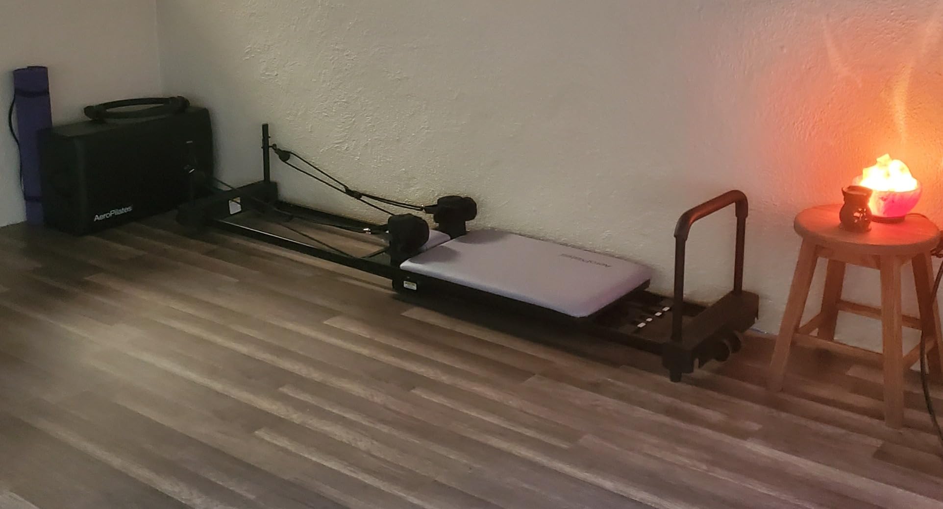 AeroPilates Reformer 4420 Plus Floor Mat - Pilates Reformer Workout Machine for Home Gym - Cardio Fitness Rebounder - Foldable - 300 lbs Weight Capacity customer photo 1