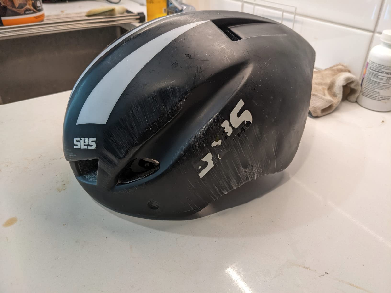 SLS3 Triathlon Helmet - Aero Bike Helmet with Removable Shield Visor Time Trial TT customer photo 1