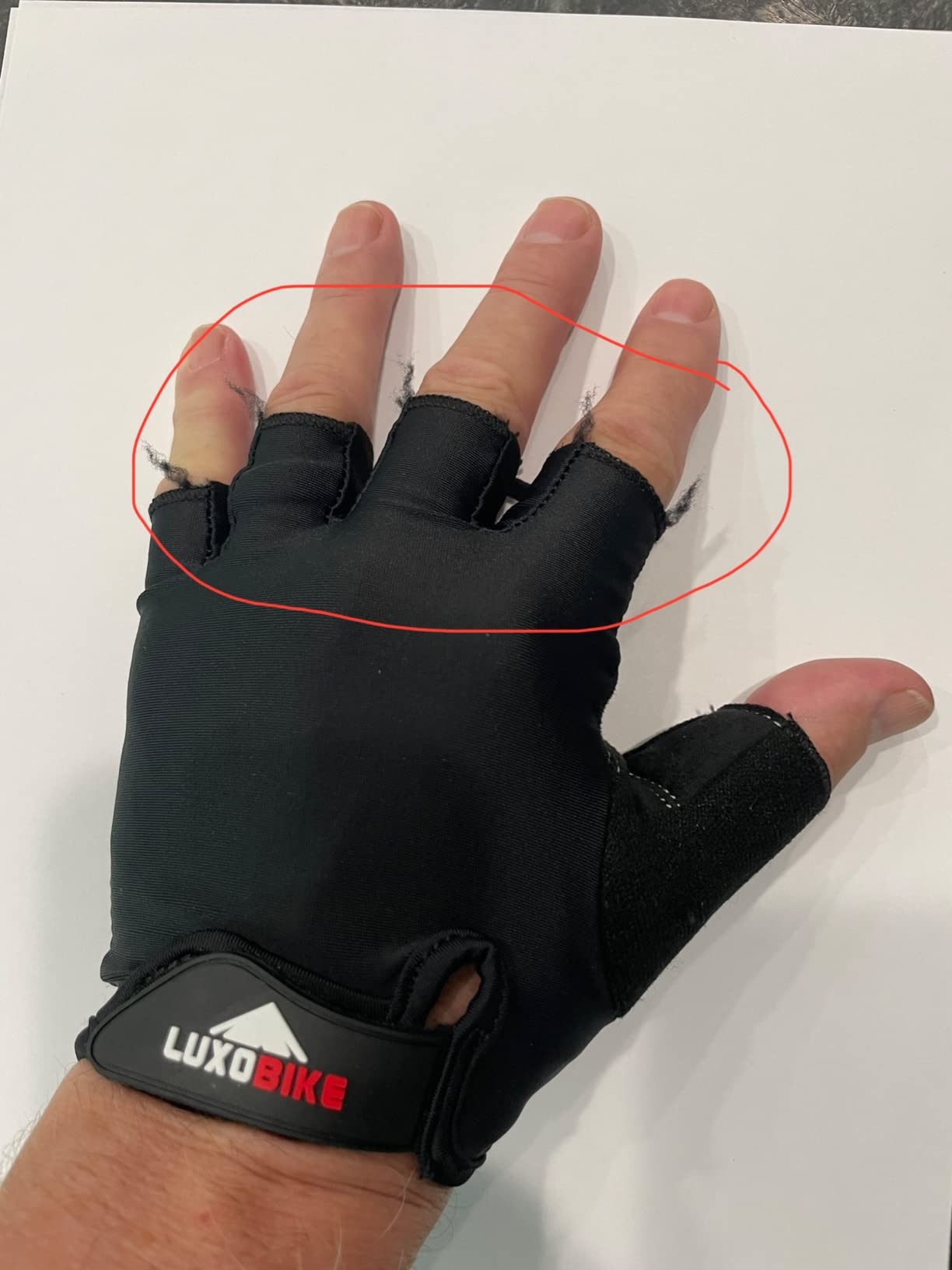 Bike Gloves for Men Cycling Biking Gloves Women - Padded Shock Absorbing Bicycle Riding, Anti-Slip Breahtable Half-Finger for Mountain Biker Ebike customer photo 2
