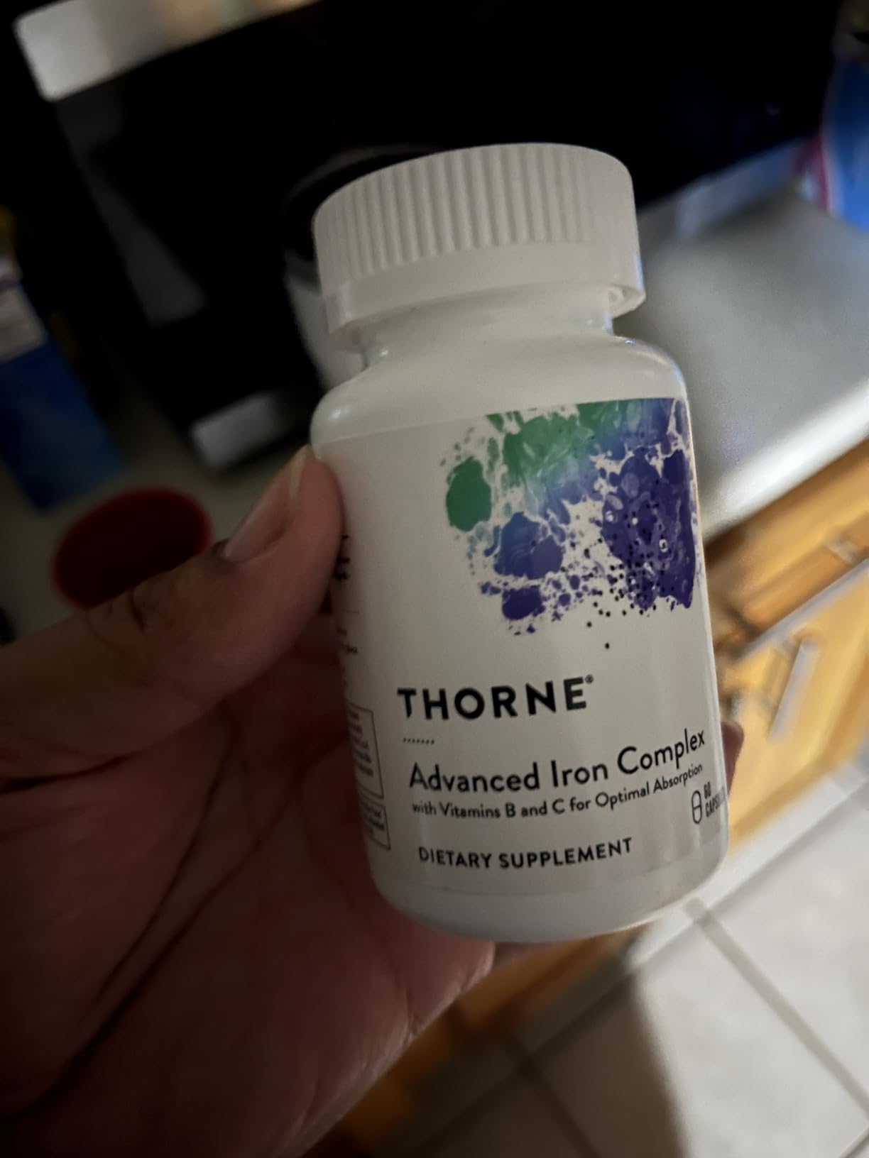 THORNE - Advanced Iron Complex - Complete Blood Support Formula* - Elemental Iron, Folate, B and C Vitamins for Optimal Absorption - Chelated Iron Supplement - Gluten, Dairy & Soy-Free - 60 Capsules customer photo 2