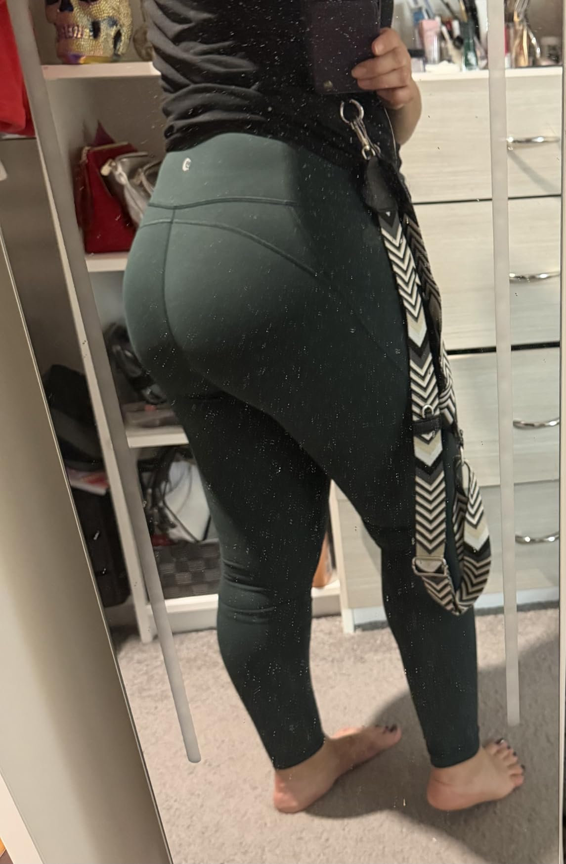 IUGA High Waist Yoga Pants with Pockets, Leggings for Women Tummy Control, Workout Leggings for Women 4 Way Stretch customer photo 1