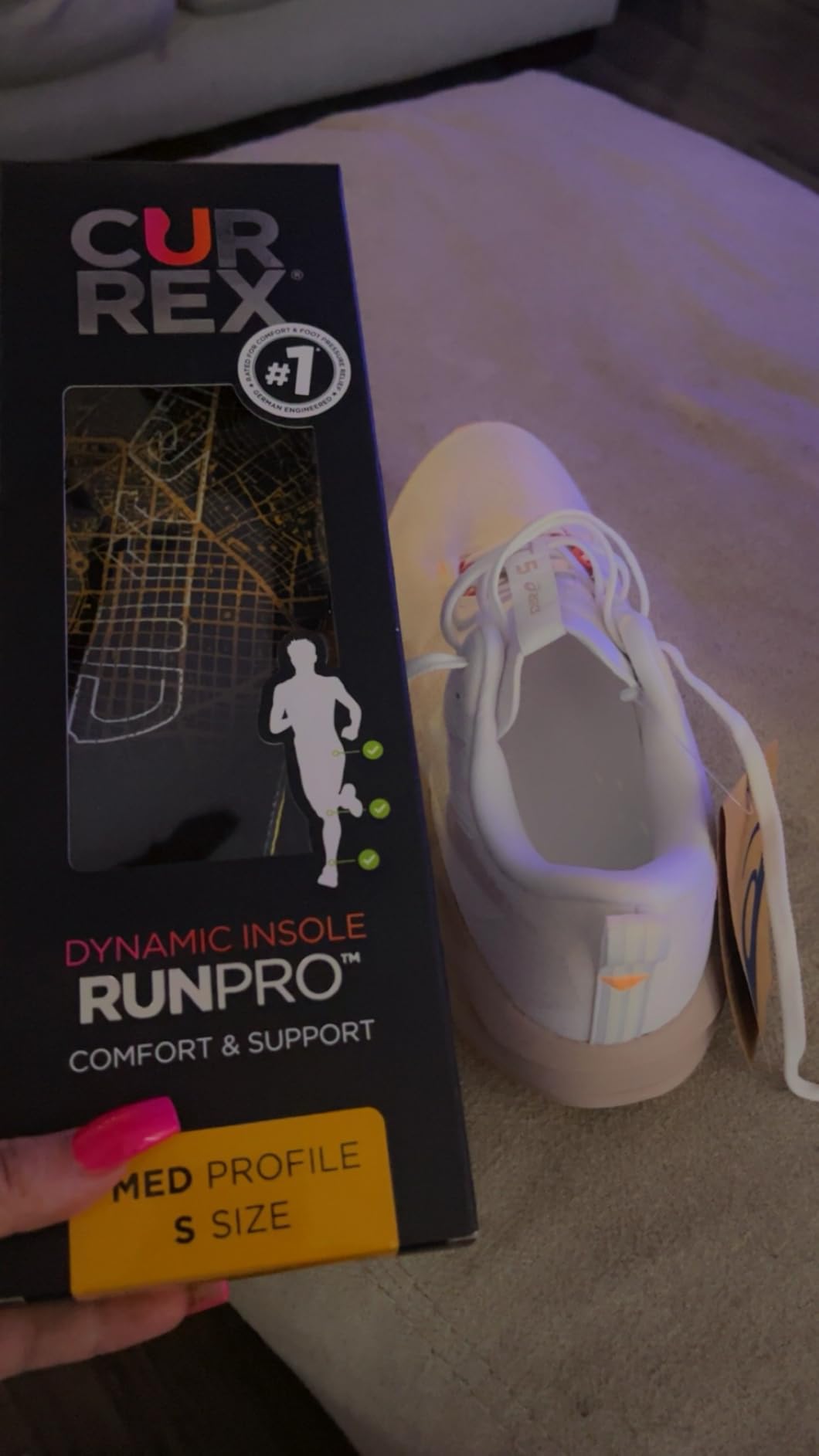CURREX RunPro Insoles for Running Shoes, Arch Support Inserts to Help Reduce Fatigue, Prevent Injuries, Boost Performance for Men & Women (High Arch, Medium Size) customer photo 1