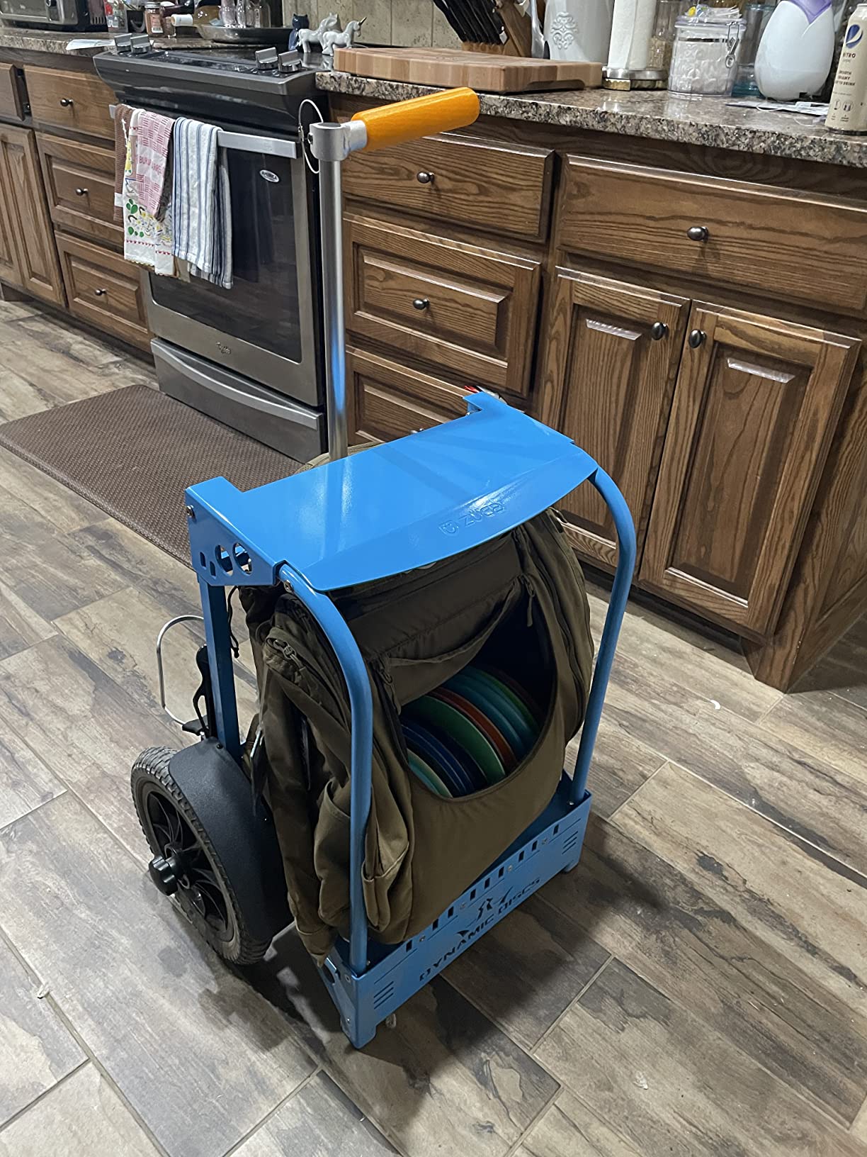 Dynamic Discs Backpack Cart LG by ZUCA | Disc Golf Caddy | Fits Large Specialized Backpacks up to 11