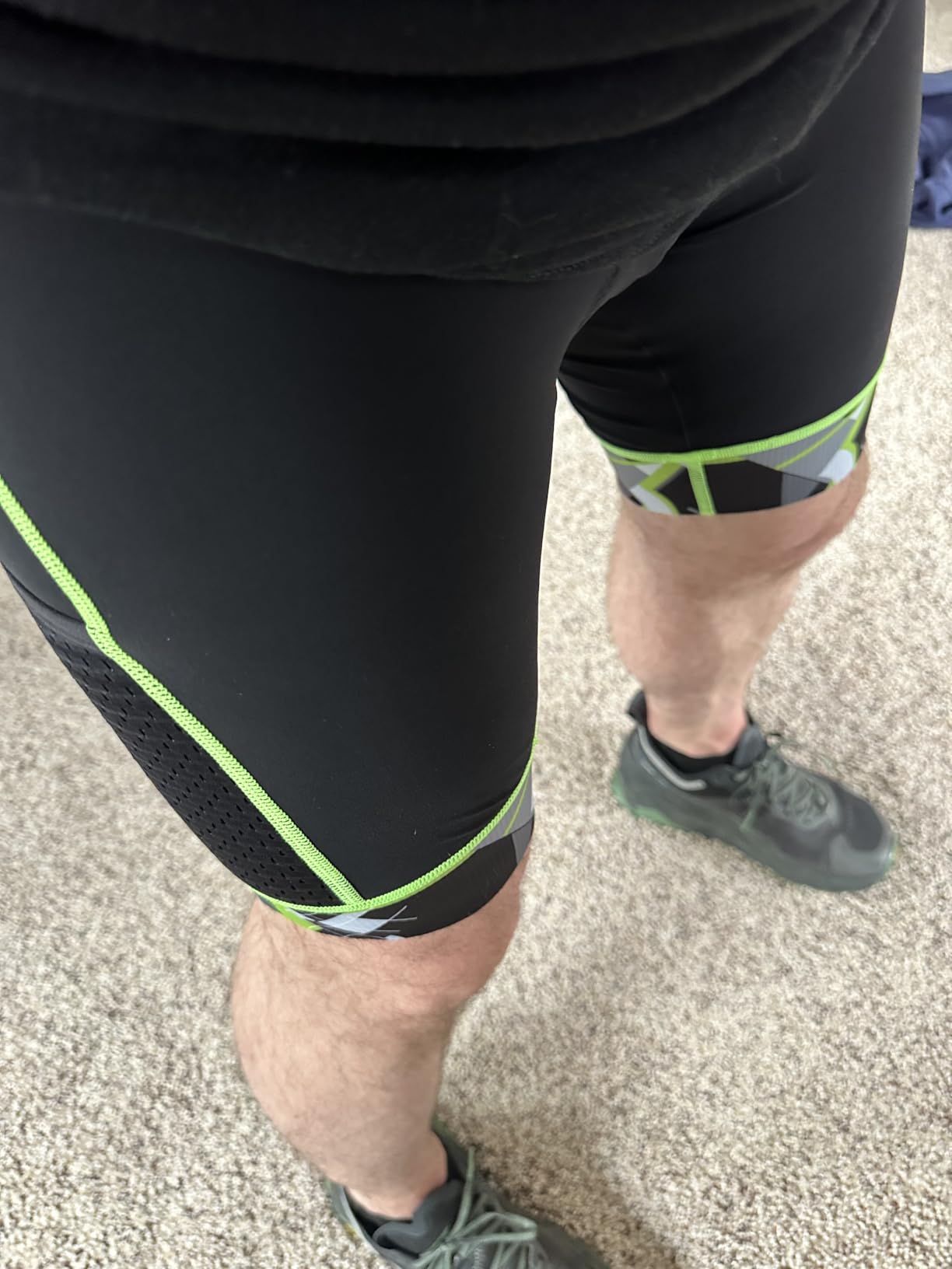 MY KILOMETRE Mens Triathlon Shorts with Adjustable Drawstring Easy Reach Leg Pockets Chamois for Long-Distance Tri Race customer photo 1