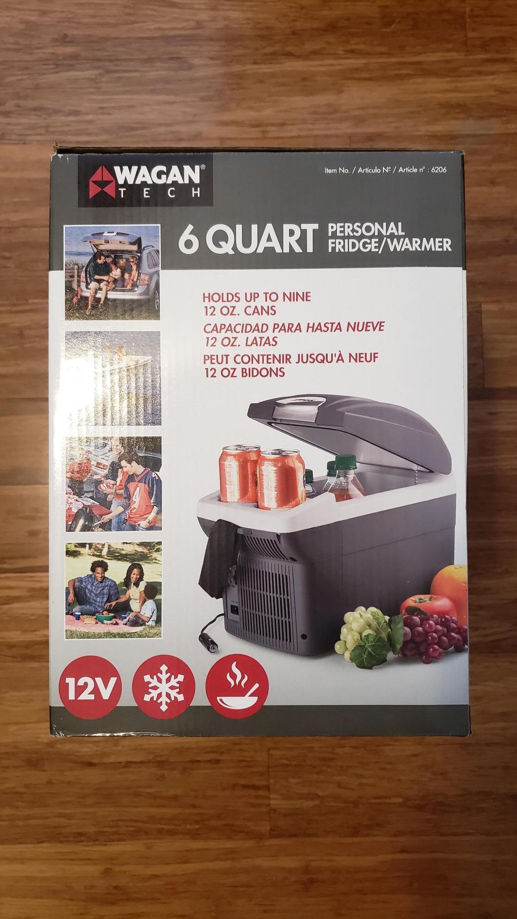 Wagan EL6206 12V 6 Quart Personal Thermoelectric, 6 Liter Capacity, Portable Electric Cooler Warmer with 12/24V DC, Small Fridge for Car, RV, and Camping Use, UL Listed customer photo 1