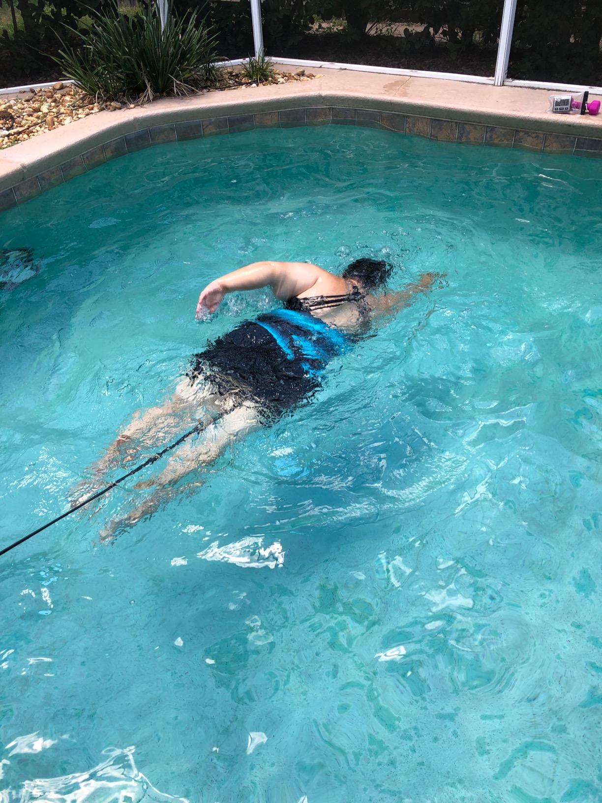 YYST 2.0M Pool Swim Training Leash Swim Training Belt Swim Resistance Tether customer photo 2