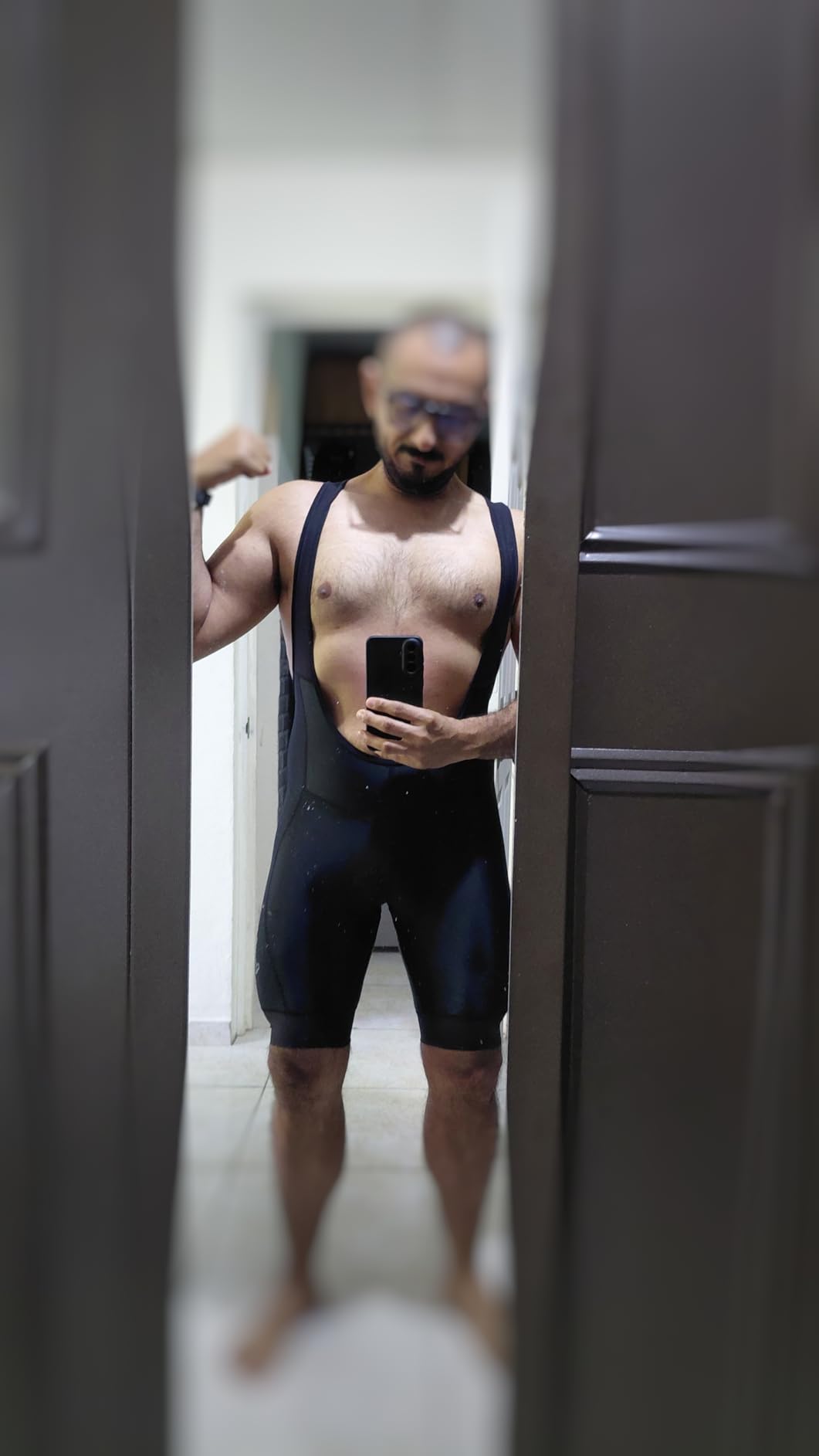 Przewalski Men's 3D Padded Cycling Bike Bib Shorts, Bicycle Biking Bib Shorts customer photo 1