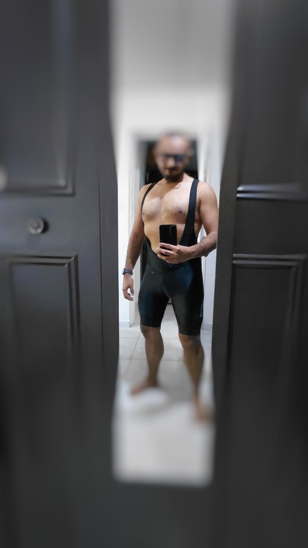 Przewalski Men's 3D Padded Cycling Bike Bib Shorts, Bicycle Biking Bib Shorts customer photo 2