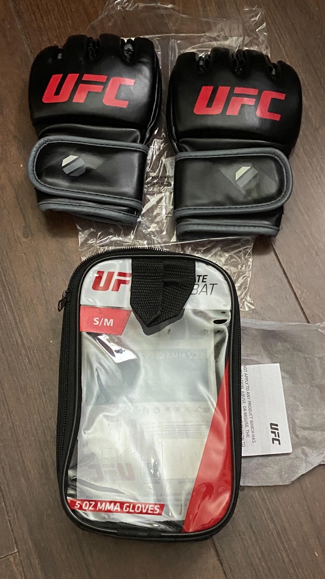 UFC MMA Gloves | Training Gloves for Sparring, Grappling, Mitts & Punching Bag | Beginner to Intermediate | Secure Fit for Men & Women customer photo 1