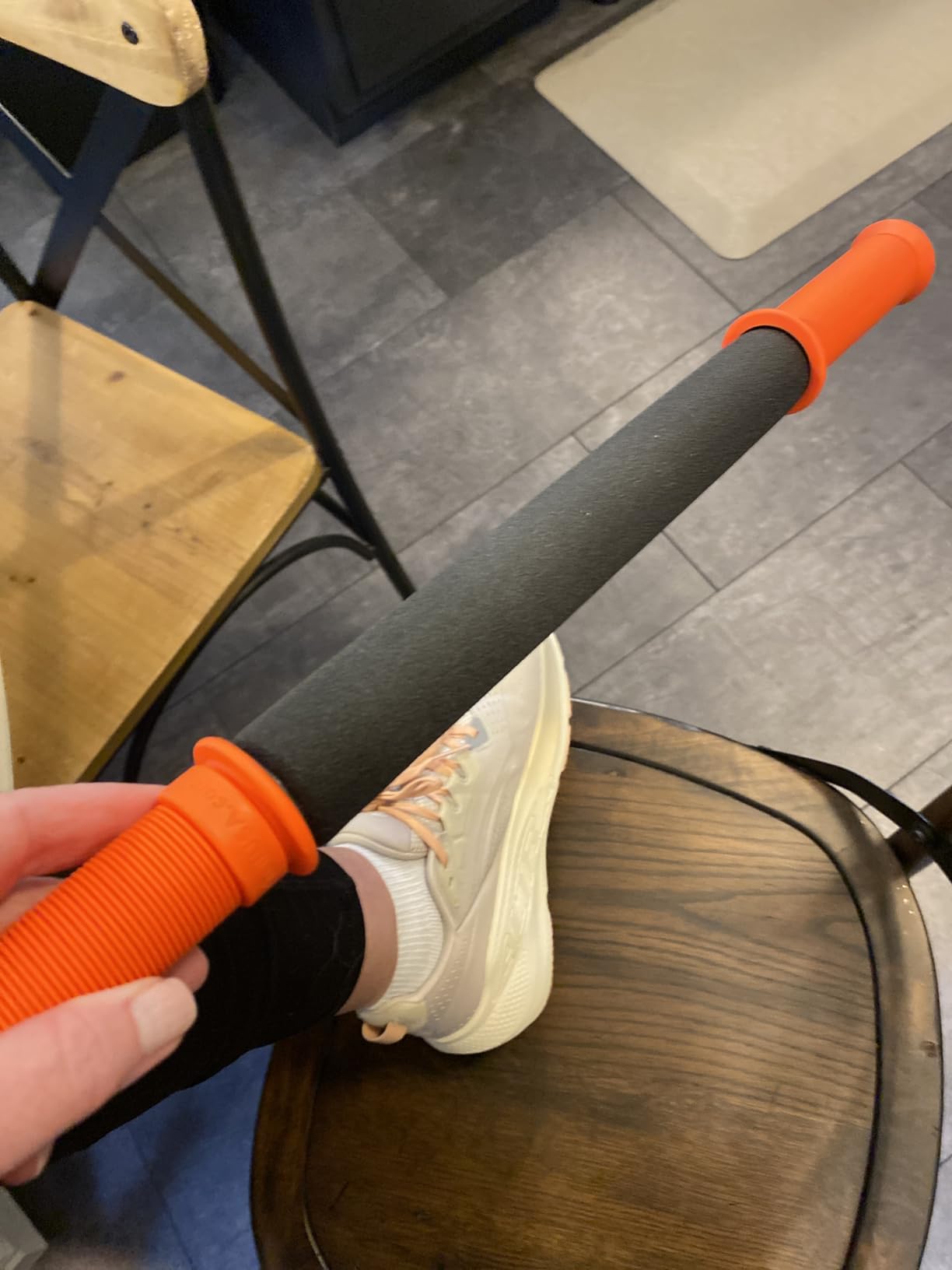 Tiger Tail 11in Massage Stick Portable Roller, Handheld, Deep Tissue Foam Roller for Legs, Neck, Calves, Thighs, Shins & Back customer photo 1