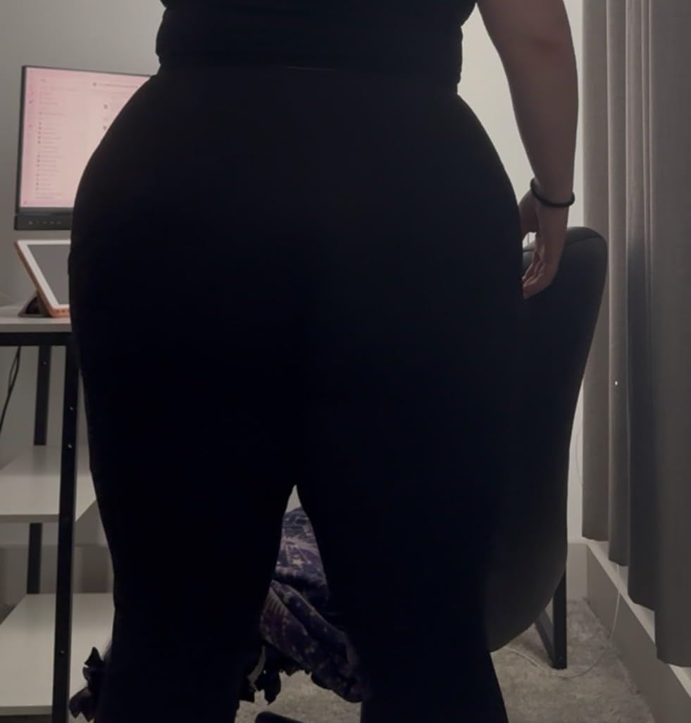 THE GYM PEOPLE Thick High Waist Yoga Pants with Pockets, Tummy Control Workout Running Yoga Leggings for Women customer photo 2