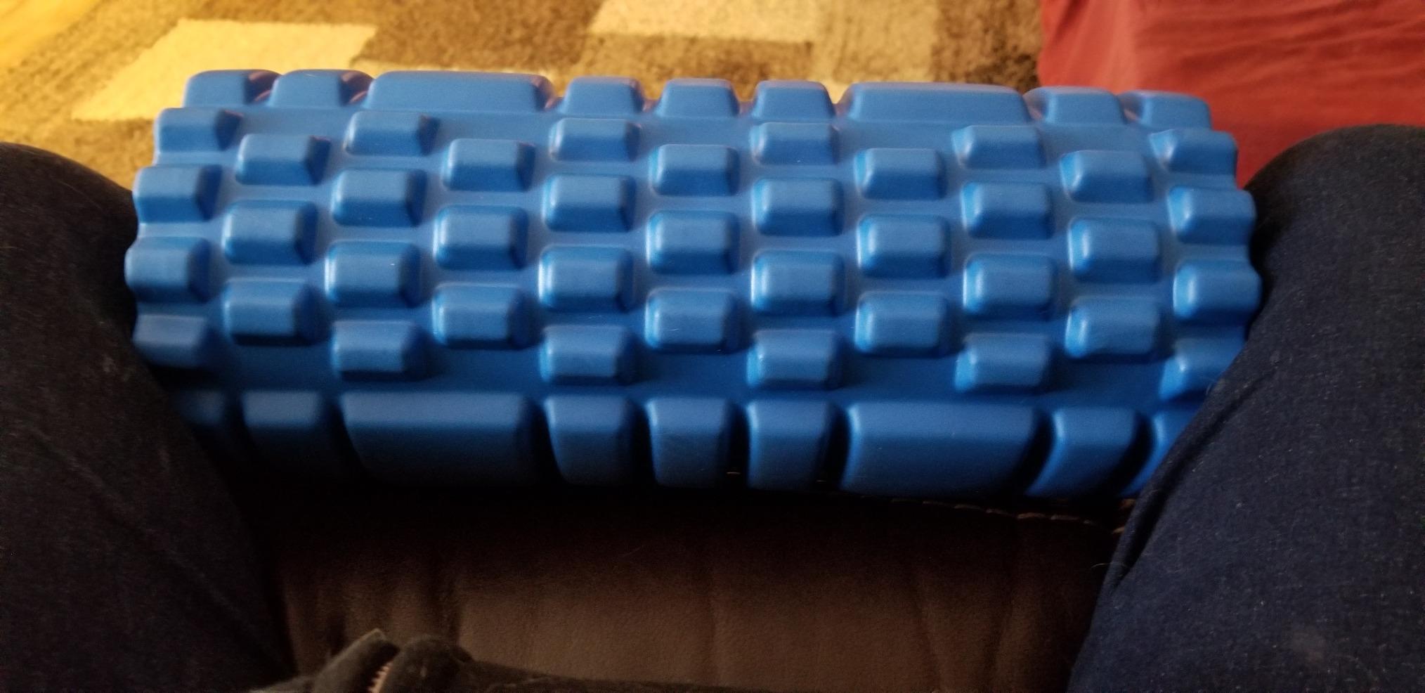 RumbleRoller Basic Bumpy Foam Roller, Solid Core EVA Foam Roller with Grid/Bump Texture for Deep Tissue Massage customer photo 1
