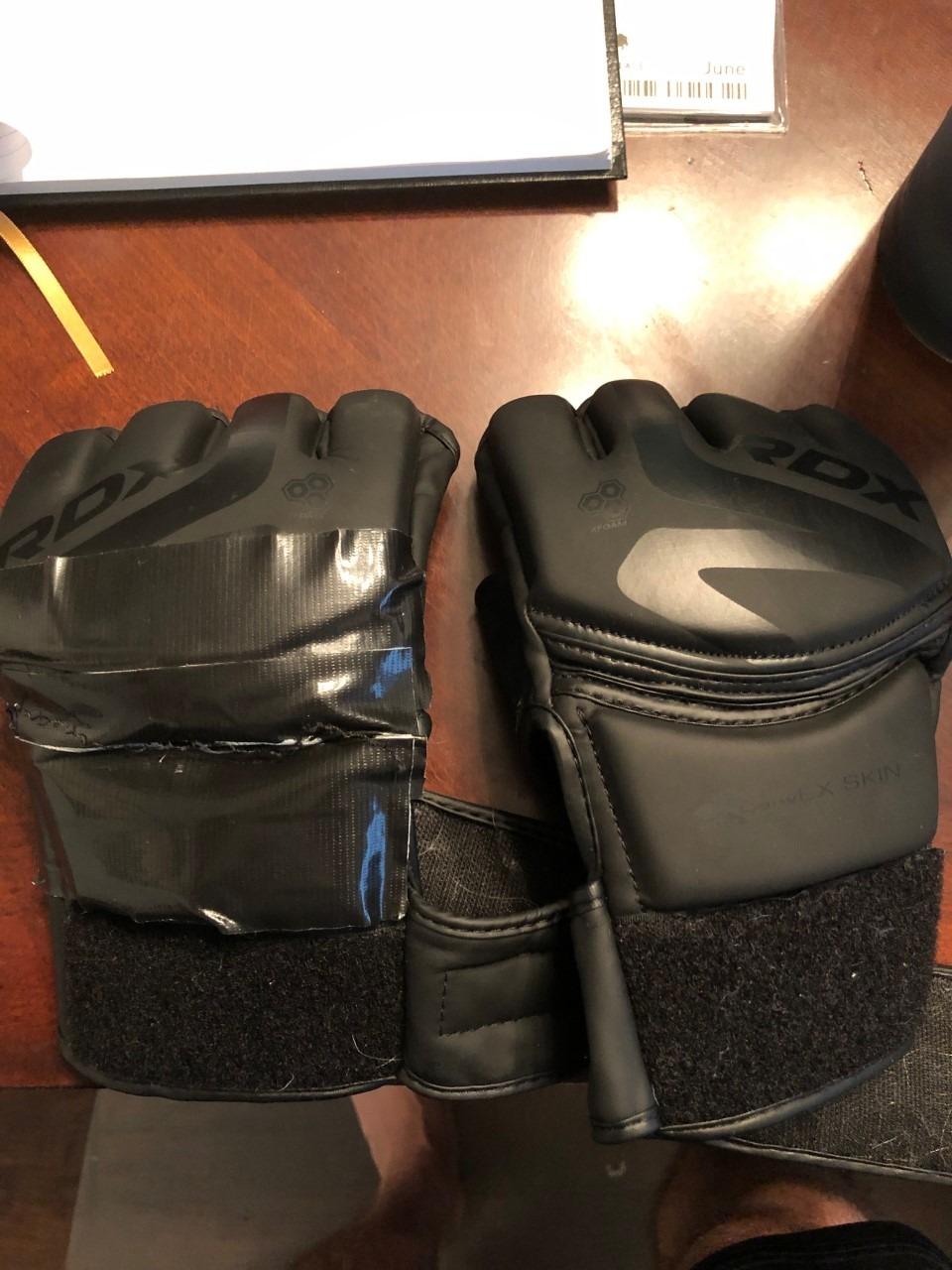 RDX MMA Gloves Premium Real Maya Hide Leather, Mixed Martial Arts Sparring & Grappling Gloves for Training, Fighting Gloves, Fingerless Design, Padded Open D-Cut Palm, Mixed Martial Arts Equipment customer photo 1