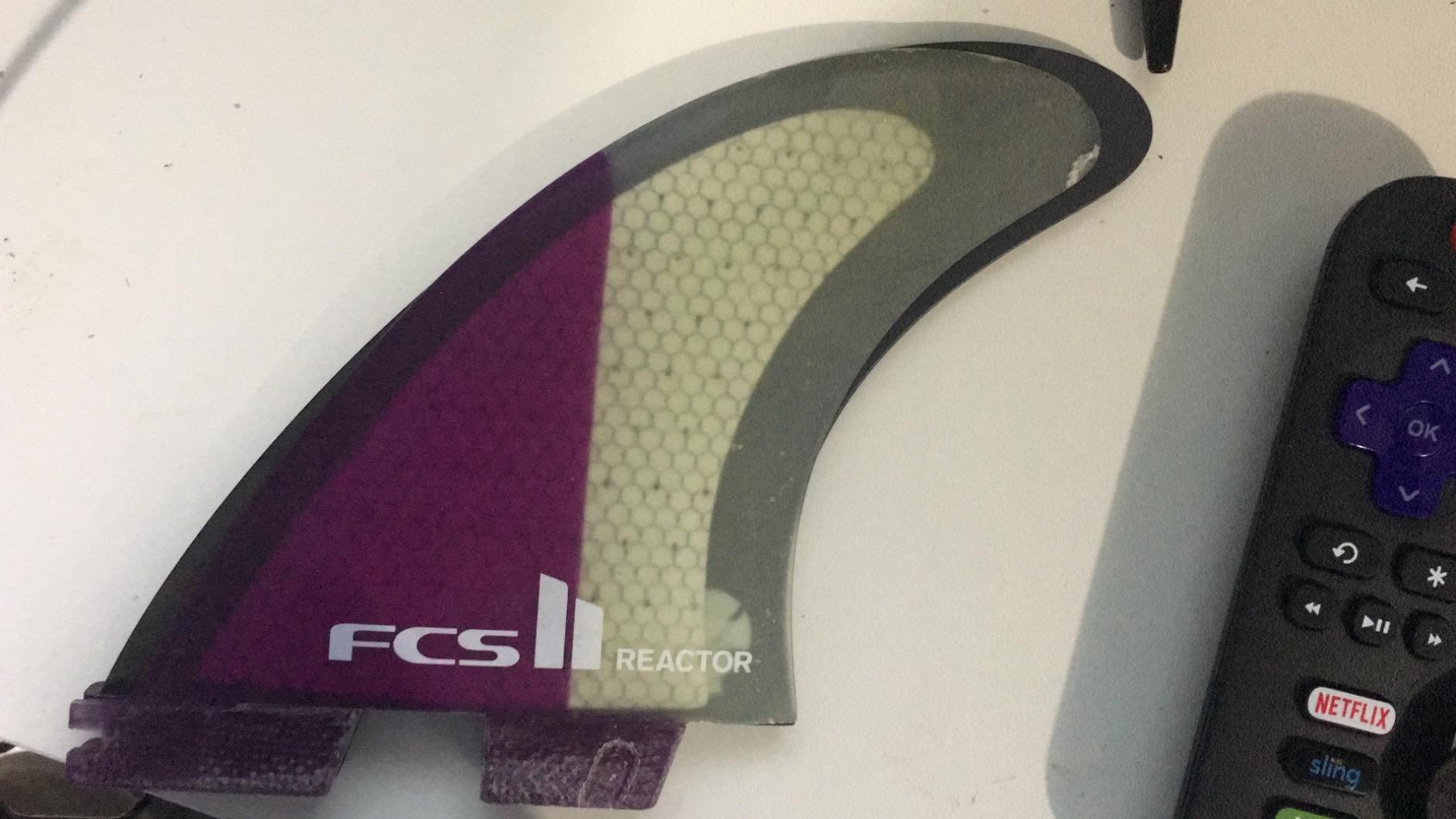 FCS II Mick Fanning Neo Carbon Large Tri Fins - Black/Charcoal - Designed for Power, Speed, & Quick Response customer photo 1
