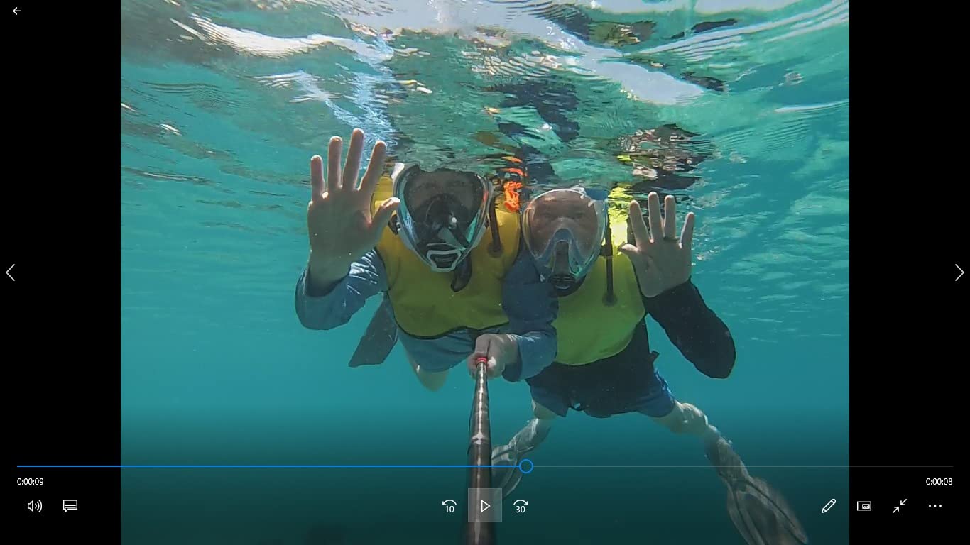 OCEAN REEF - Aria QR+ Quick Release Snorkeling Mask - Full Face Snorkeling Mask - 180 Degree Underwater Vision - 8 Colours and 4 Sizes customer photo 1