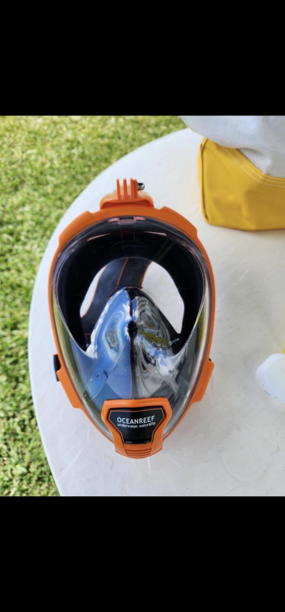 OCEAN REEF - Aria QR+ Quick Release Snorkeling Mask - Full Face Snorkeling Mask - 180 Degree Underwater Vision - 8 Colours and 4 Sizes customer photo 2