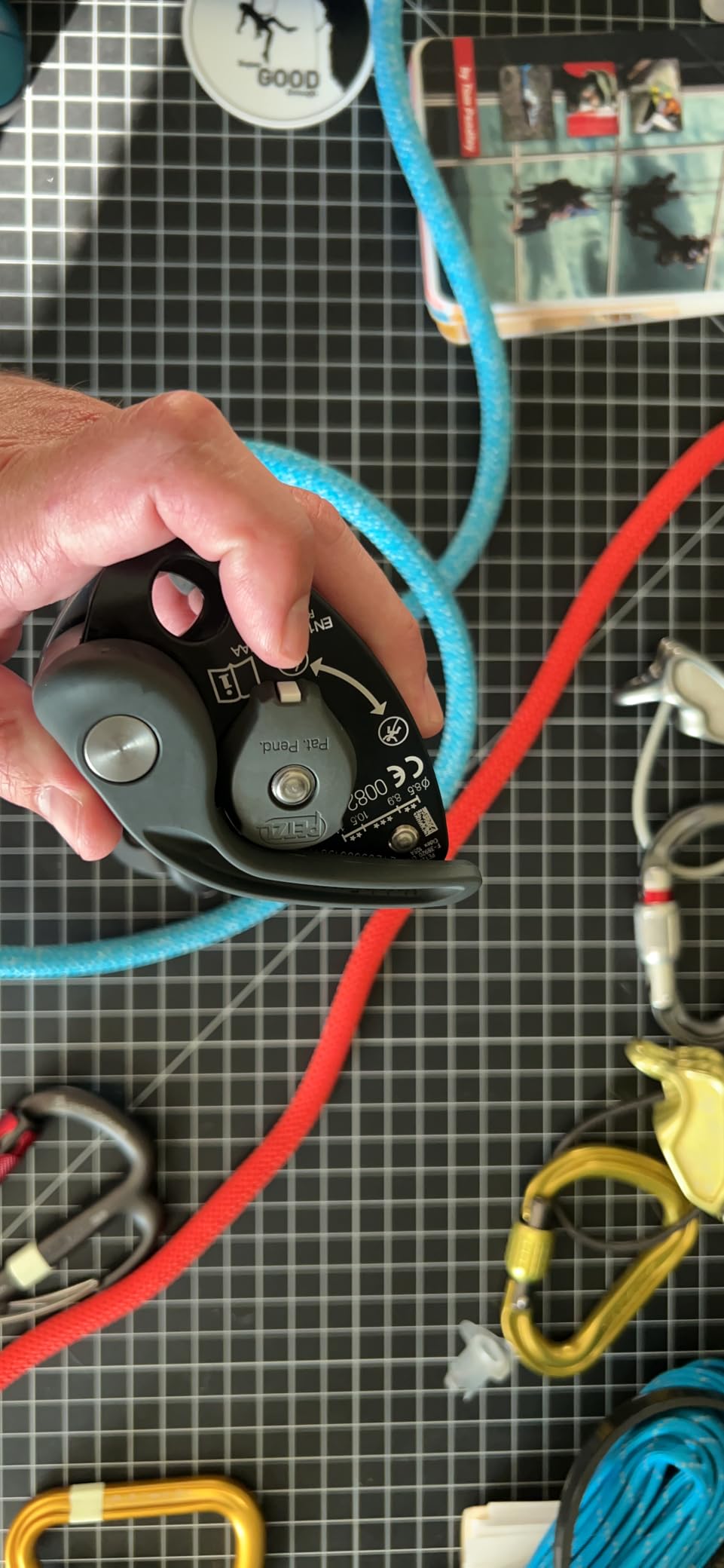 PETZL GRIGRI+ Belay Device with Cam-Assisted Blocking and Anti-Panic Handle customer photo 2