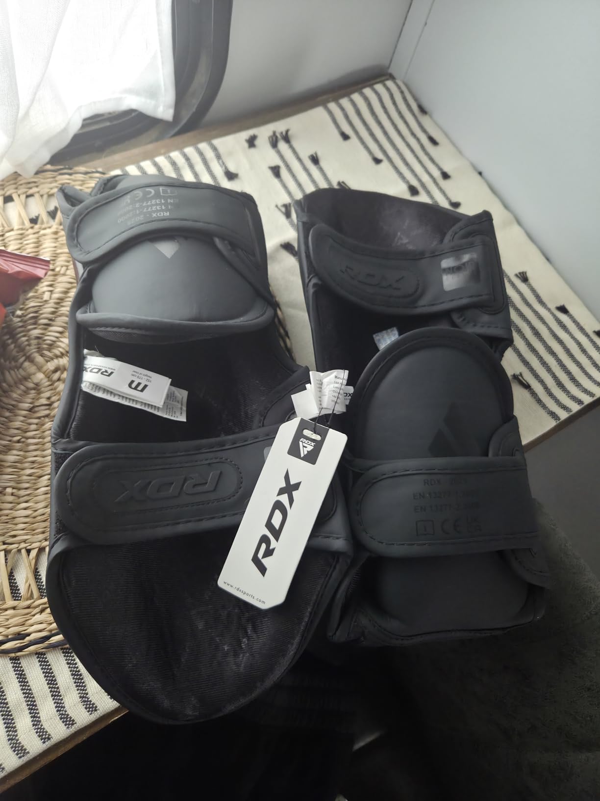 RDX Muay Thai Shin Guards Non-Slip Fit, Full-Contact Protection Adult Shin Pads, MMA, Kickboxing, Sparring customer photo 2