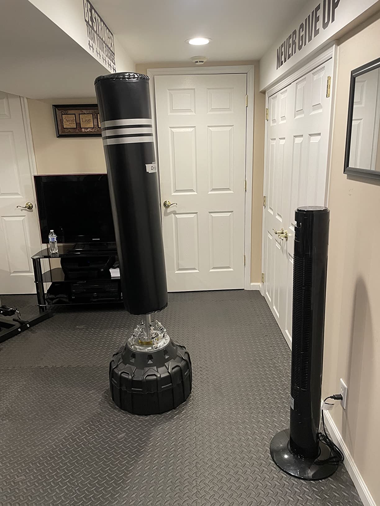 Dripex Freestanding Punching Bag, Heavy Boxing Bag with Stand for Adult Youth - Men Standing Boxing Punch Bag for Home Gym Workout customer photo 1