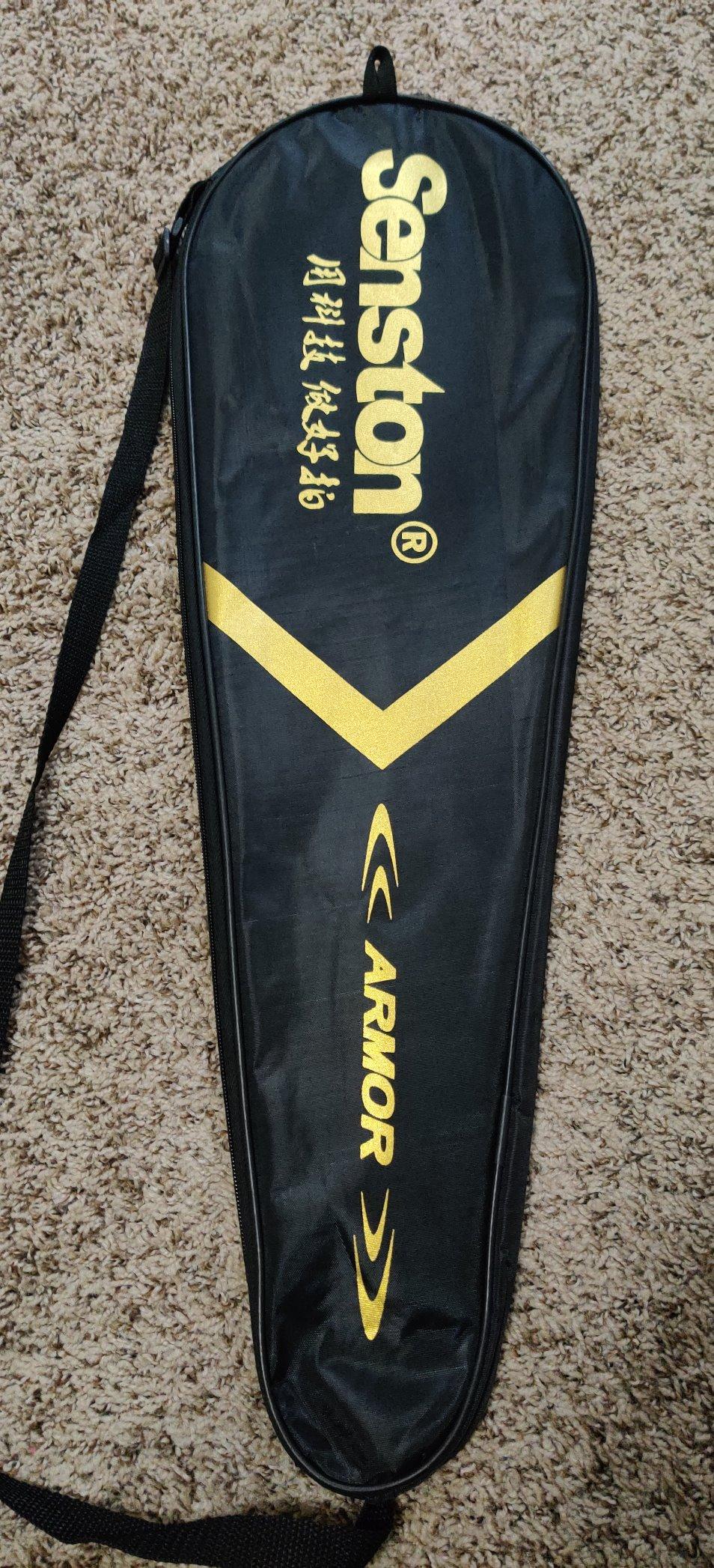 Senston N80 Carbon Fiber Badminton Racket - Lightweight High-Modulus Frame for Improved Swing Speed, Pre-Strung with Protective Cover, Ideal for Recreational Players Seeking an Upgrade customer photo 2