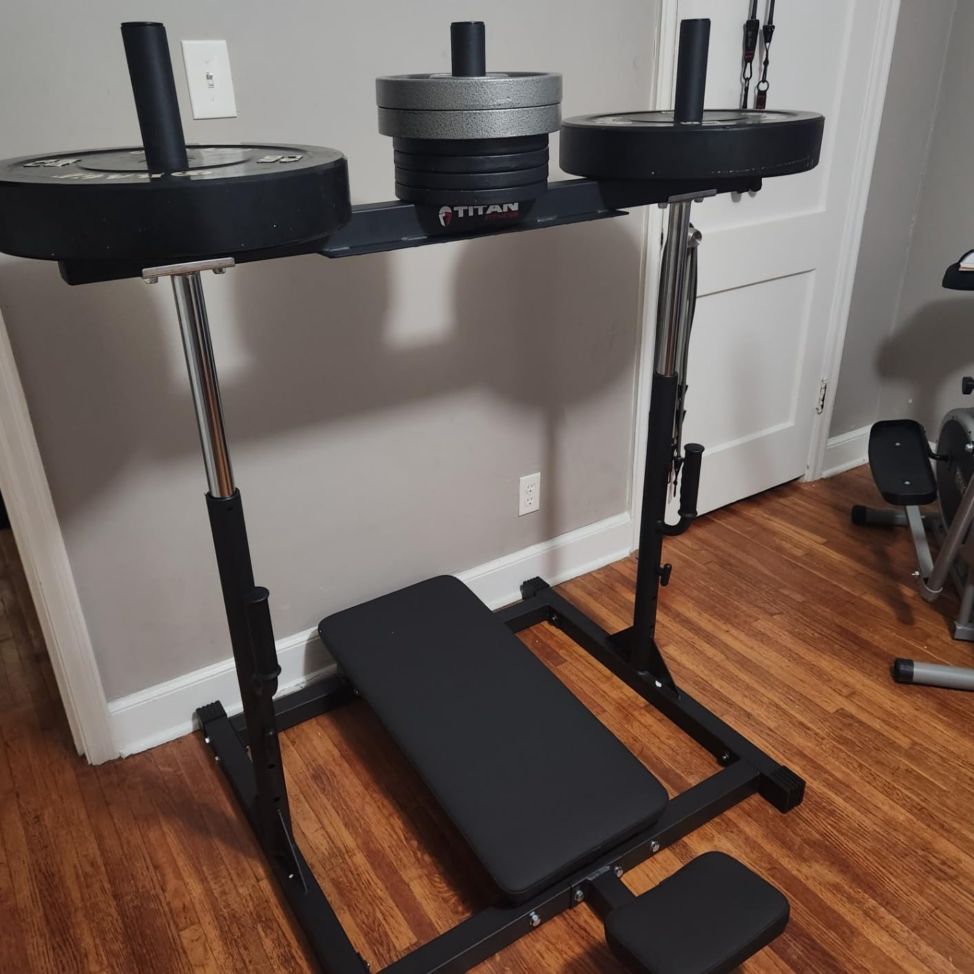 Vertical Leg Press Machine, Leg Strengthening Workout for Home Gym, High Intensity Presses, Adjustable Starting Height, 400 LB Capacity customer photo 1