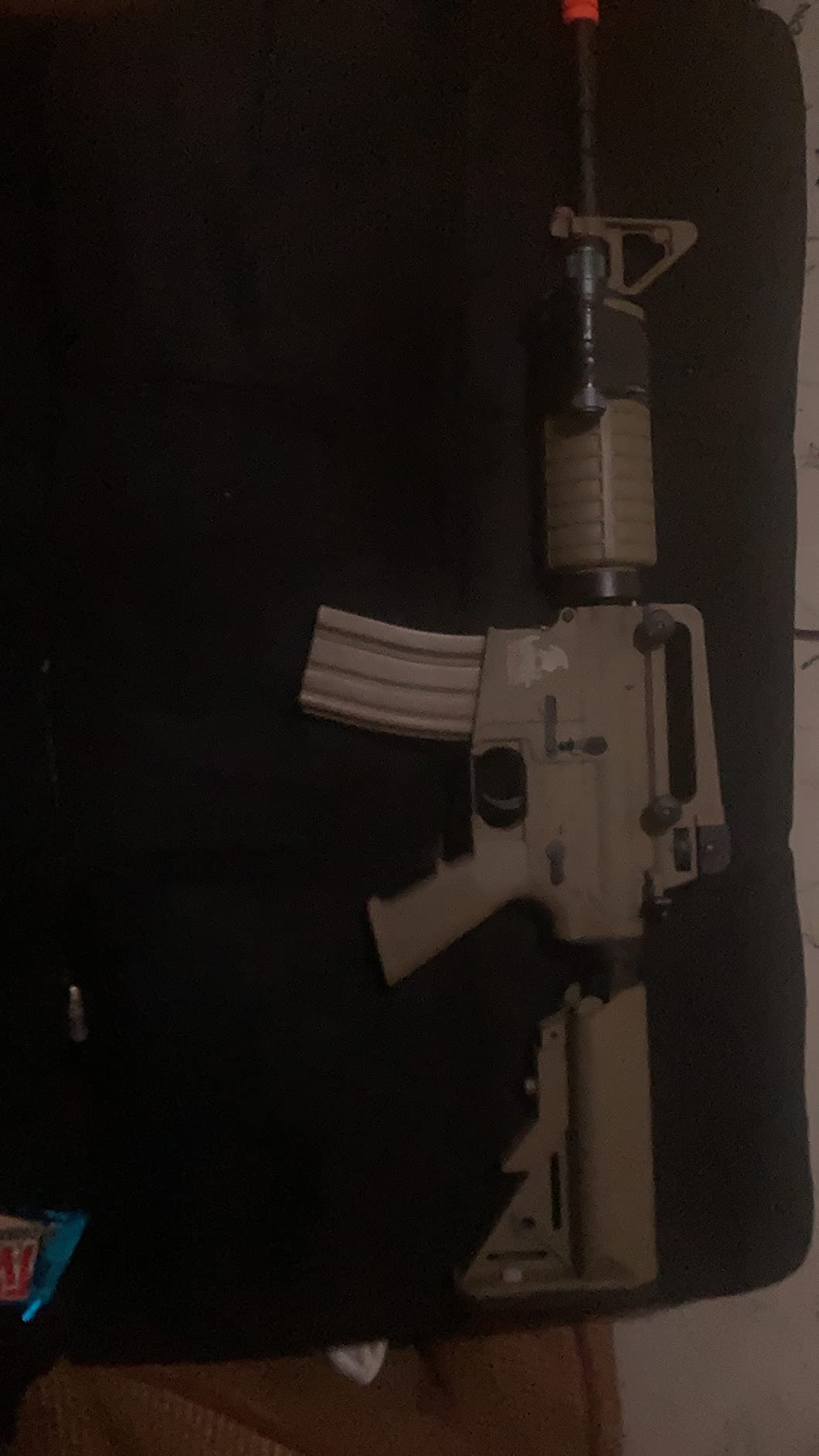 Lancer Tactical Gen 2 Airsoft M4A1 Carbine Polymer AEG Gun w/9.6v Nimh 1600 mAh Battery, Charger, 1000 Rounds 0.20g BBS Included (Black/Tan) customer photo 2