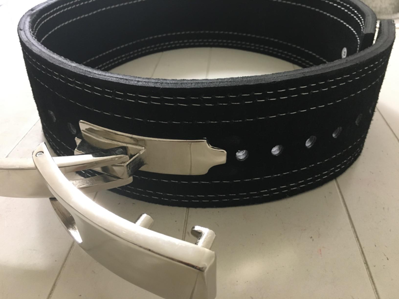 Hawk Sports Weightlifting Belt for Men and Women, Black 10mm Thick, 4-Inch Wide Lever Belt for Safely Increasing Weight and Lifting Power for Deadlifts, Squats, and Other Workouts customer photo 1