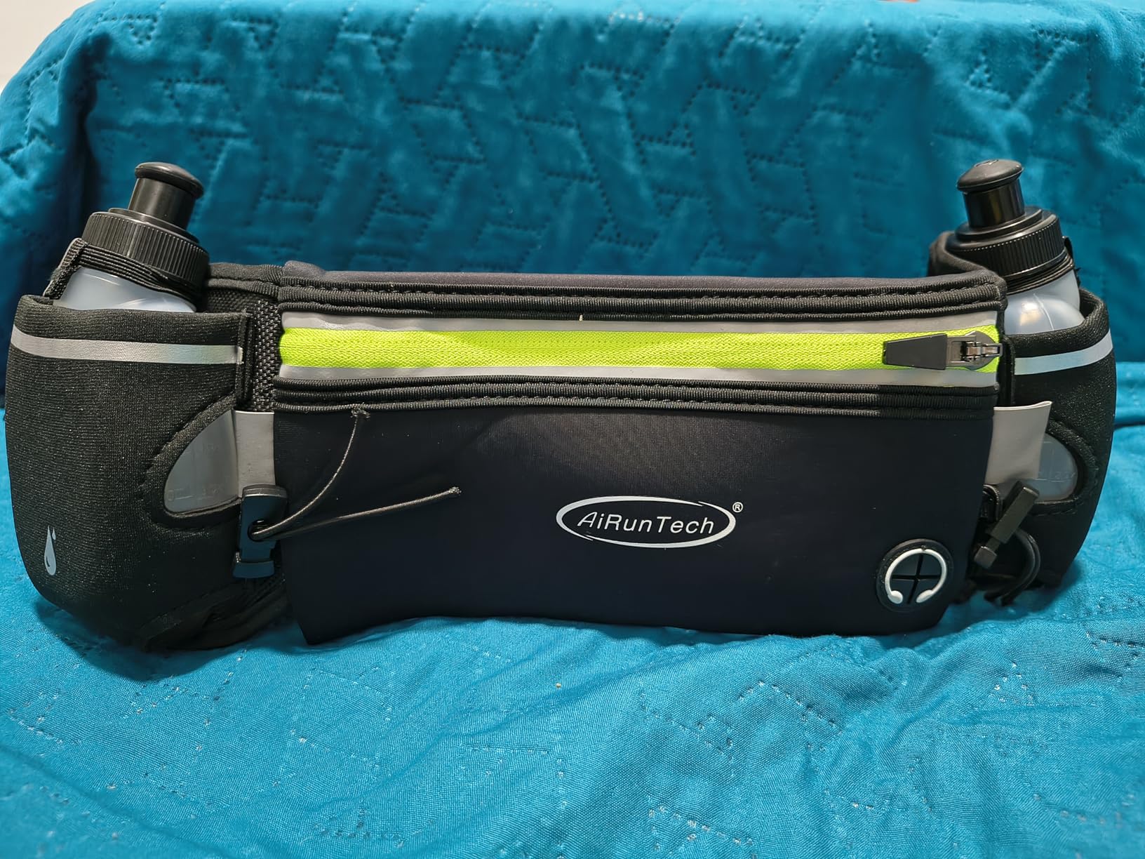 AiRunTech Hydration Running Belt with Water Bottle, Running Fanny Pack for Phone and Wallet Holder, Running Bag Runners Essentials Accessories Marathon Triathlon Walking Jogging Gear Gift customer photo 1