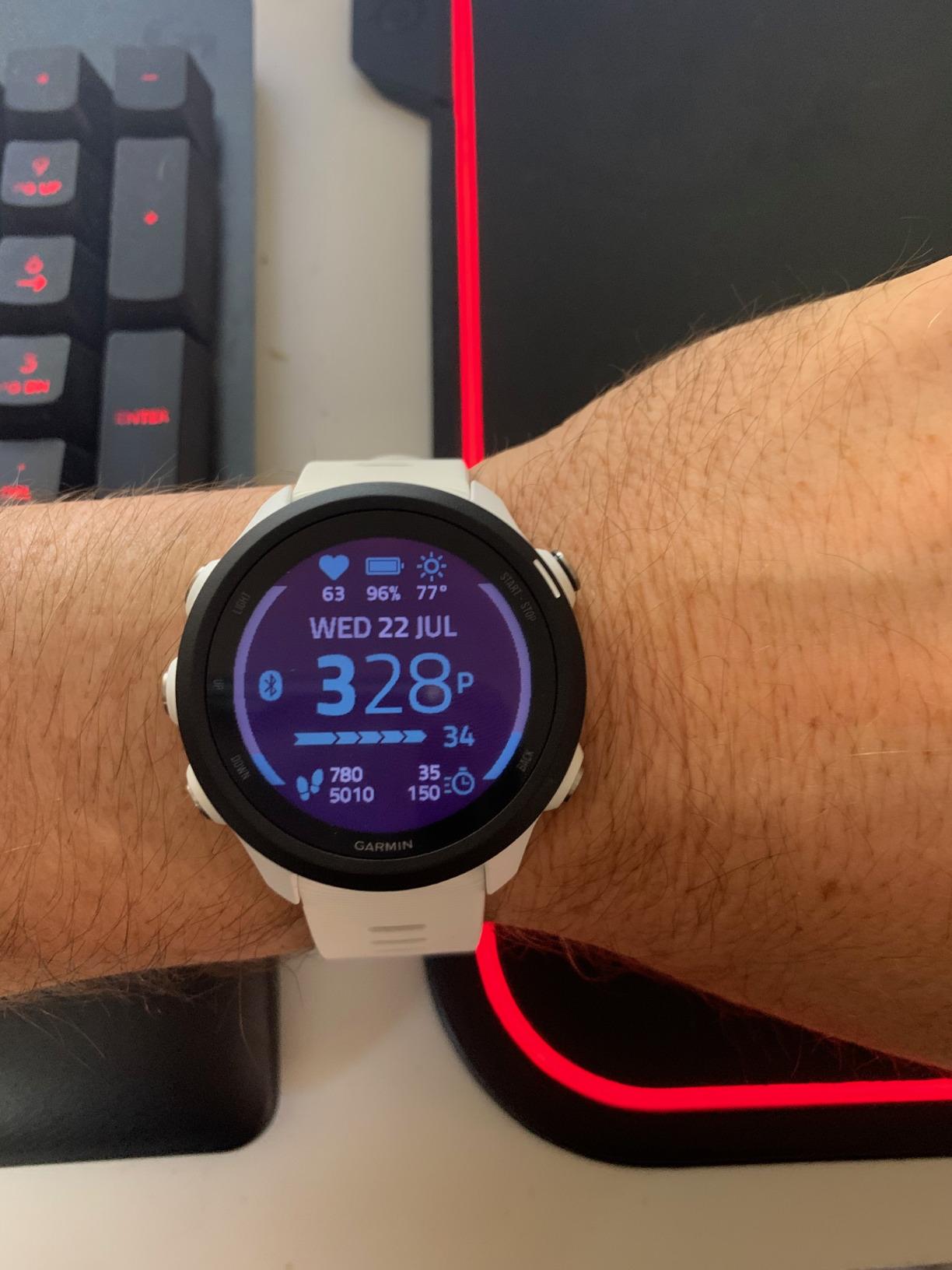 Garmin Forerunner 245 Music, GPS Running Smartwatch with Music and Advanced Dynamics, Black customer photo 1