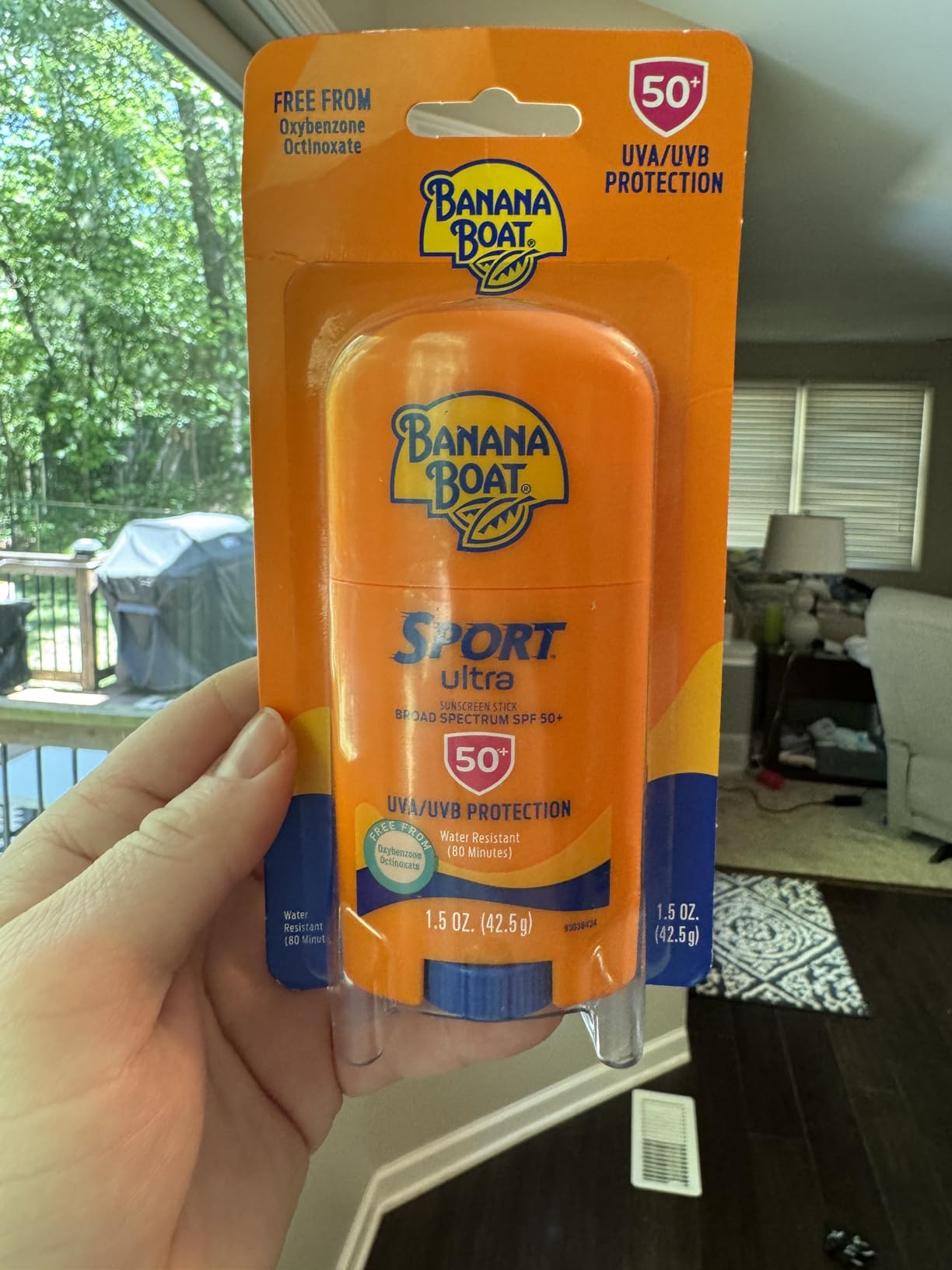 Banana Boat Sport Ultra Sunscreen Stick SPF 50, 1.5oz | Travel Size Sunscreen, Mini SPF Stick Sunblock, Oxybenzone Free customer photo 1