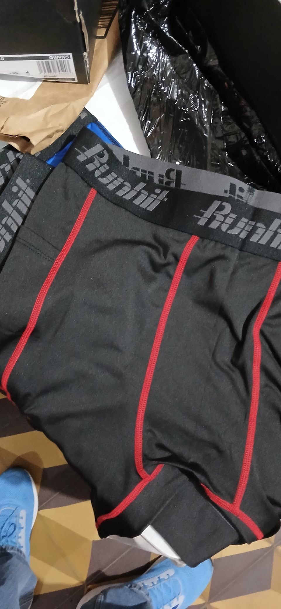 Runhit Compression Shorts Men Underwear Spandex Running Shorts Workout Athletic customer photo 1