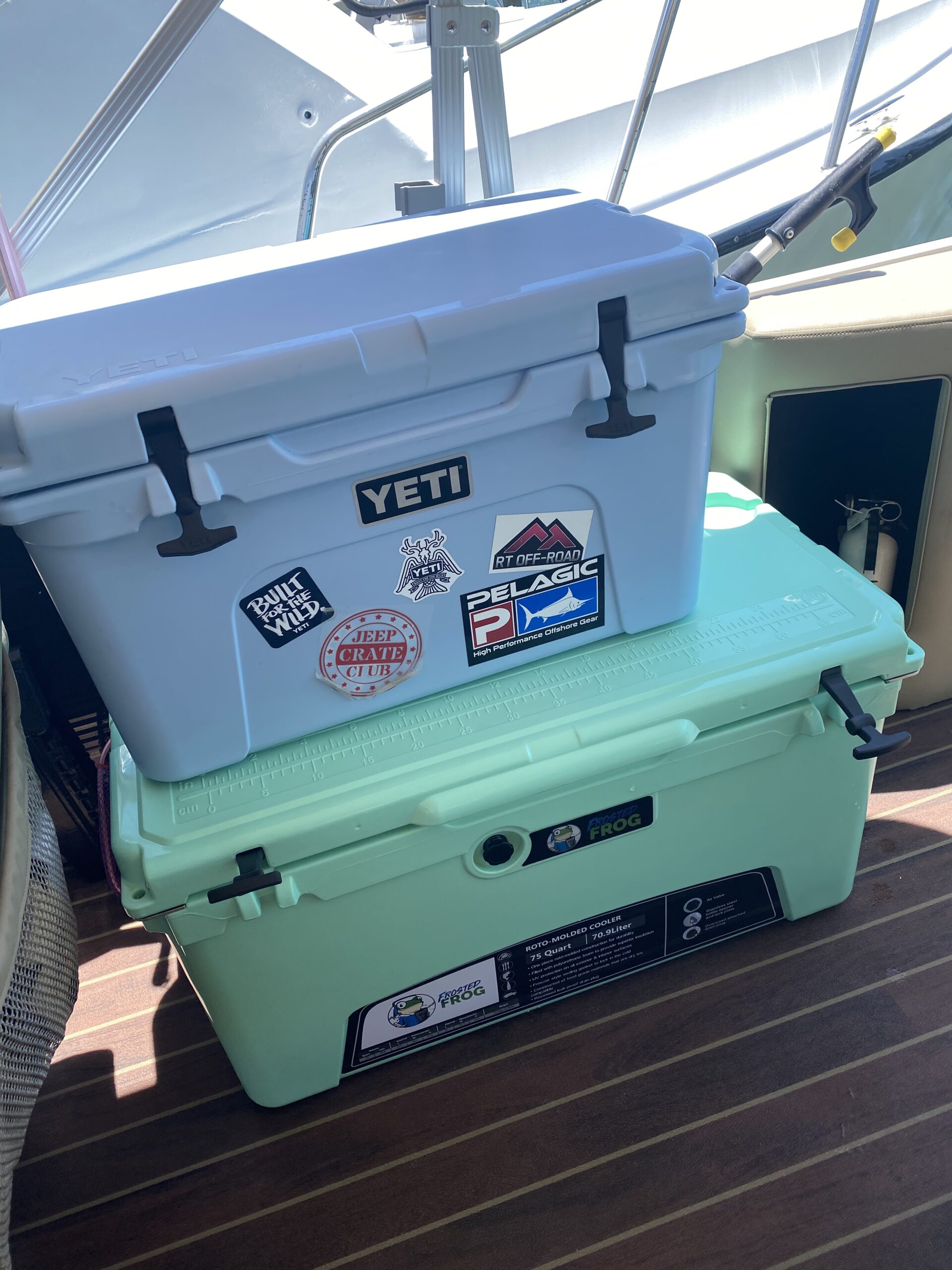 Frosted Frog 75 Quart Ice Chest Heavy Duty High Performance Roto-Molded Commercial Grade Insulated Cooler customer photo 2