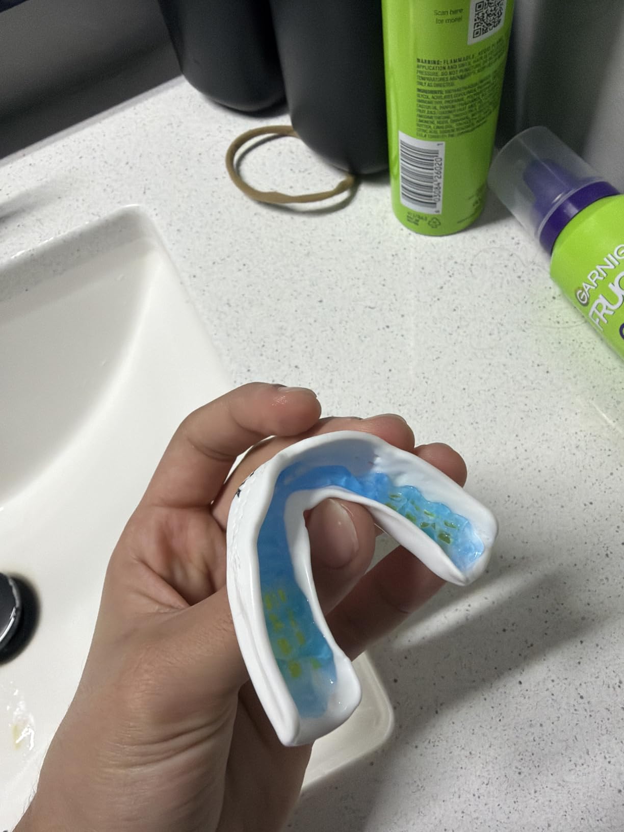 Shock Doctor Mouth Guard - Sports Mouth Guard for Football Mouth Guards, Breathable Low Profile Custom Fit for Basketball, Lacrosse, Hockey & More customer photo 2
