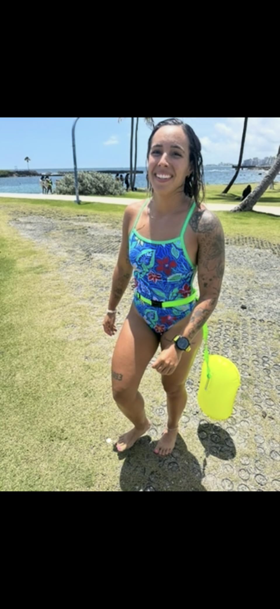 ProCase Swim Buoy Float, Swimming Bubble Safety Float with Adjustable Waist Belt for Open Water Swimmers, Triathletes, Snorkelers, Kayakers, Safe Swim Trainers customer photo 1
