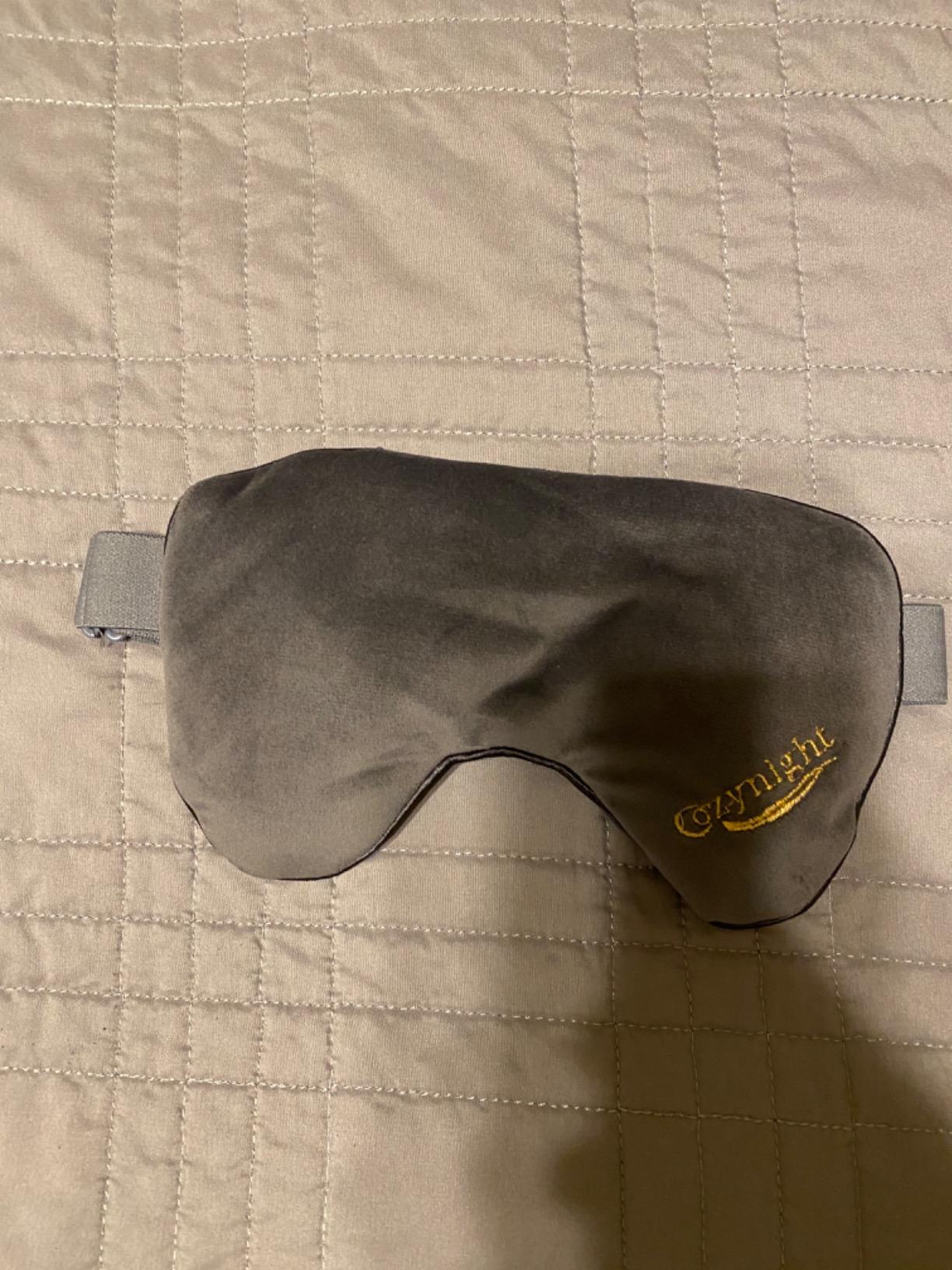 Cozynight Weighted Sleep Mask - Sleep Eye Mask for Sleeping - Eye Cover that Blocks Out Light to Help Relaxation and Night Sleep - Comfortable Blackout Sleeping Mask 0.8 lbs customer photo 2