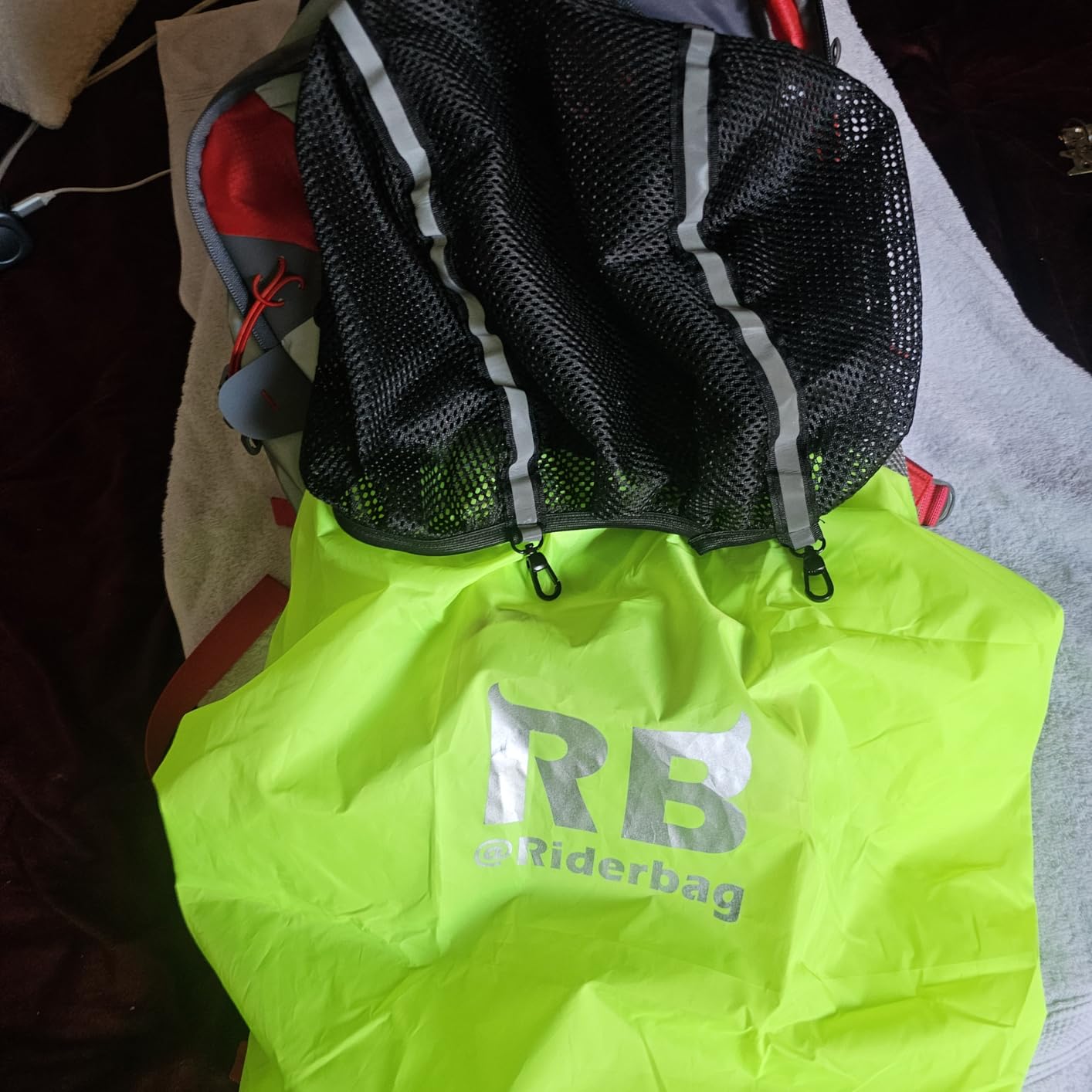 Reflective Motorcycle Backpack - Hi Viz EDC Commuter Bag for Riders, Night Travel, and Daily Use with Helmet Holder, Laptop Compartment, Ventilated Back, Urban Gear customer photo 1