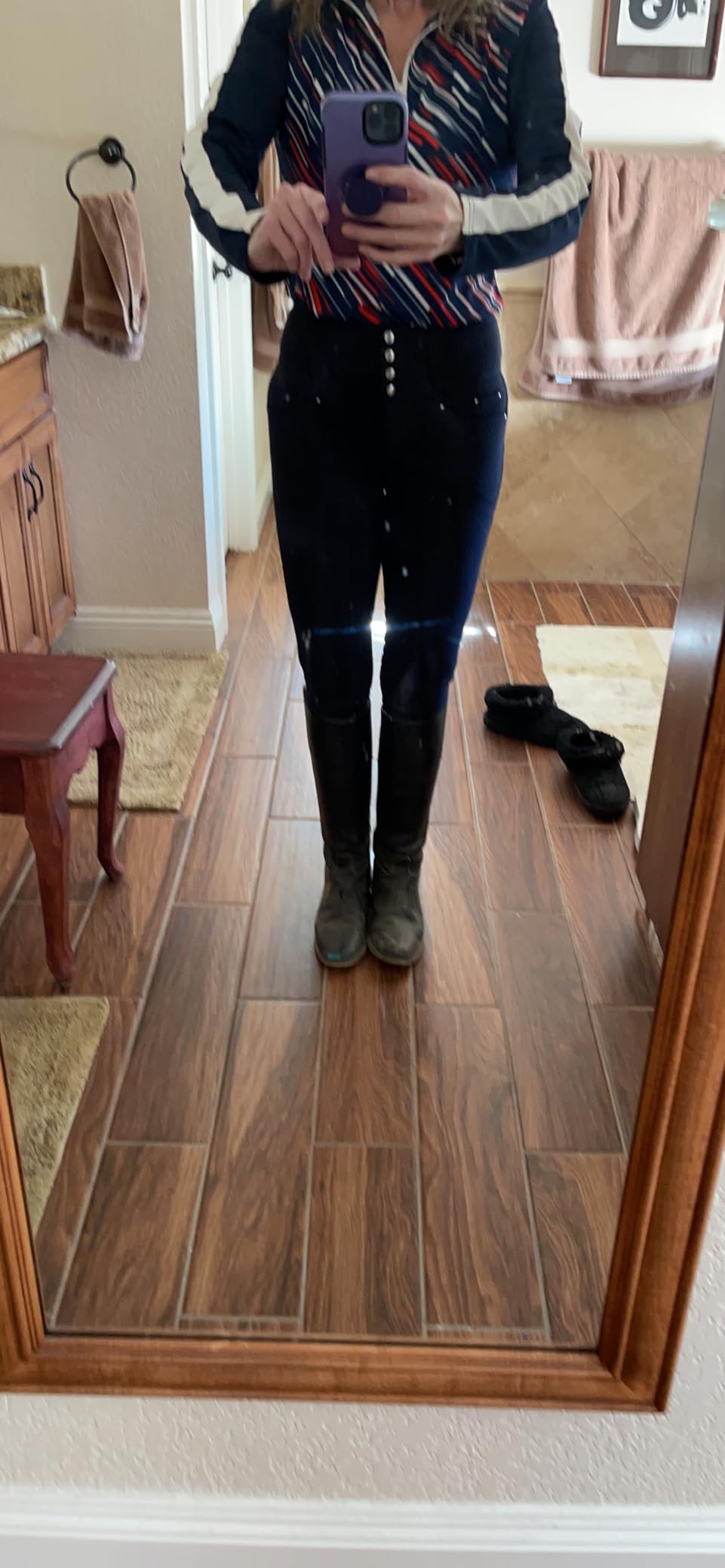 Women's Tara Full Seat Silicone Grip Breeches | Stretchable, High Waist with 4 Pockets customer photo 2