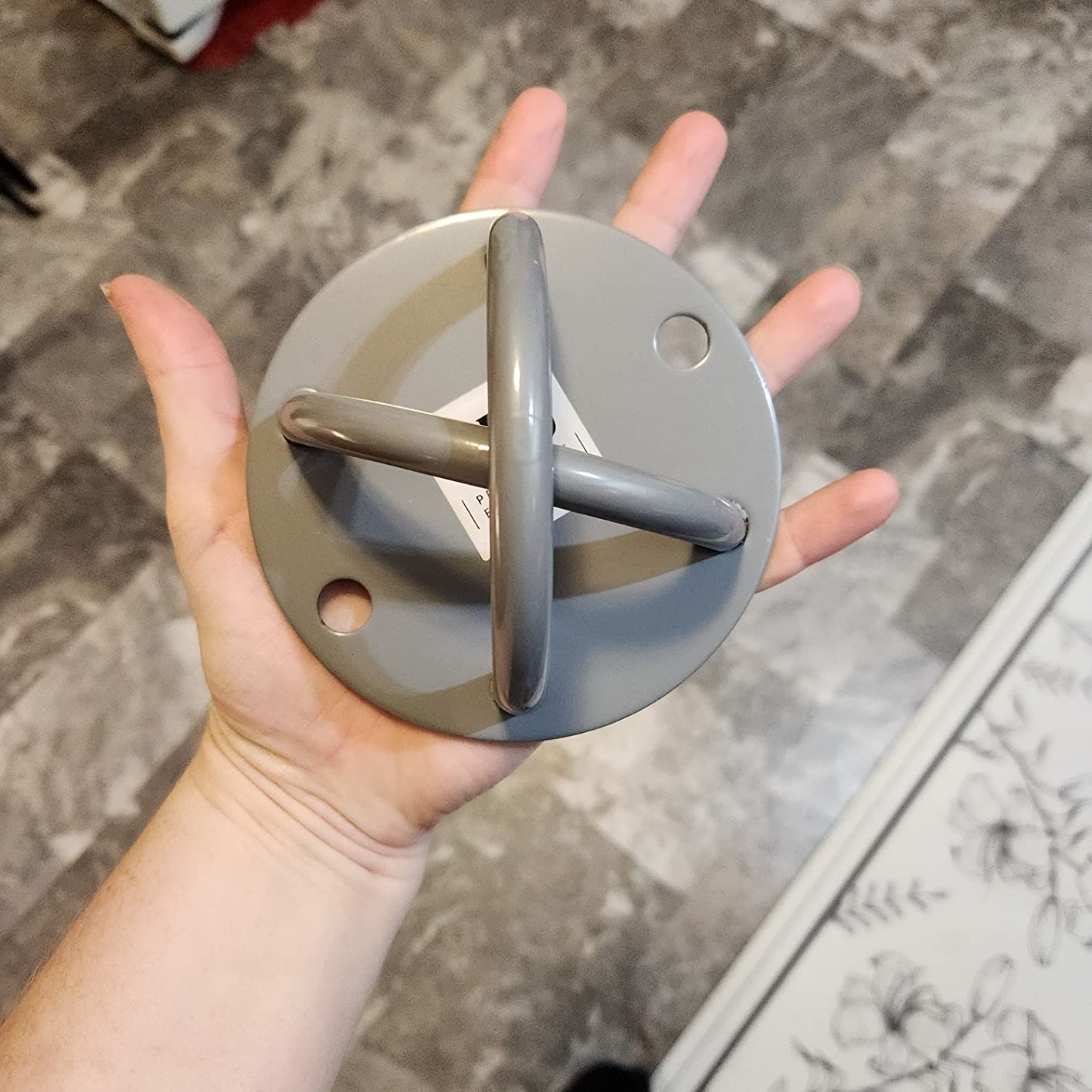 Ceiling Hooks - Industrial Strength Hold Up to 600 lbs, Includes Anchors & Bolts Yoga Starter Set - Suitable for Gym Rings, Suspensions, Indoor/Outdoor Use customer photo 1