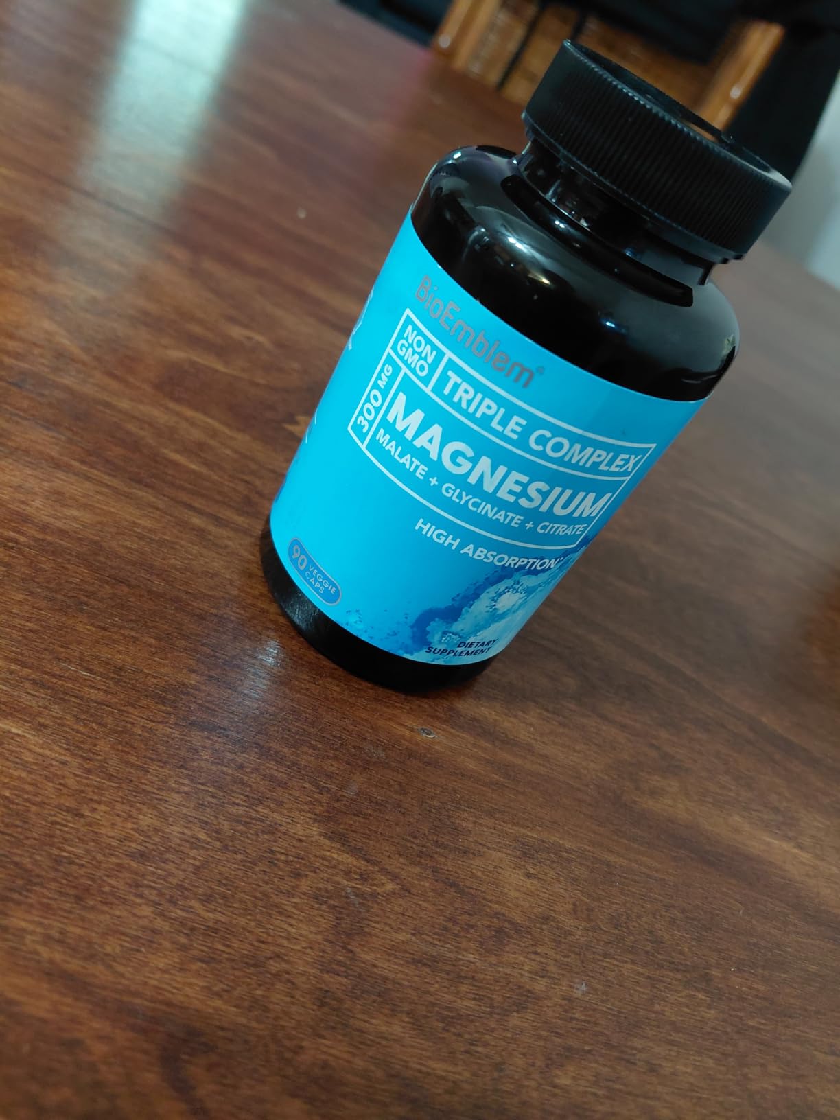 BioEmblem Triple Magnesium Complex | Glycinate, Malate & Citrate | 90 Capsules customer photo 1